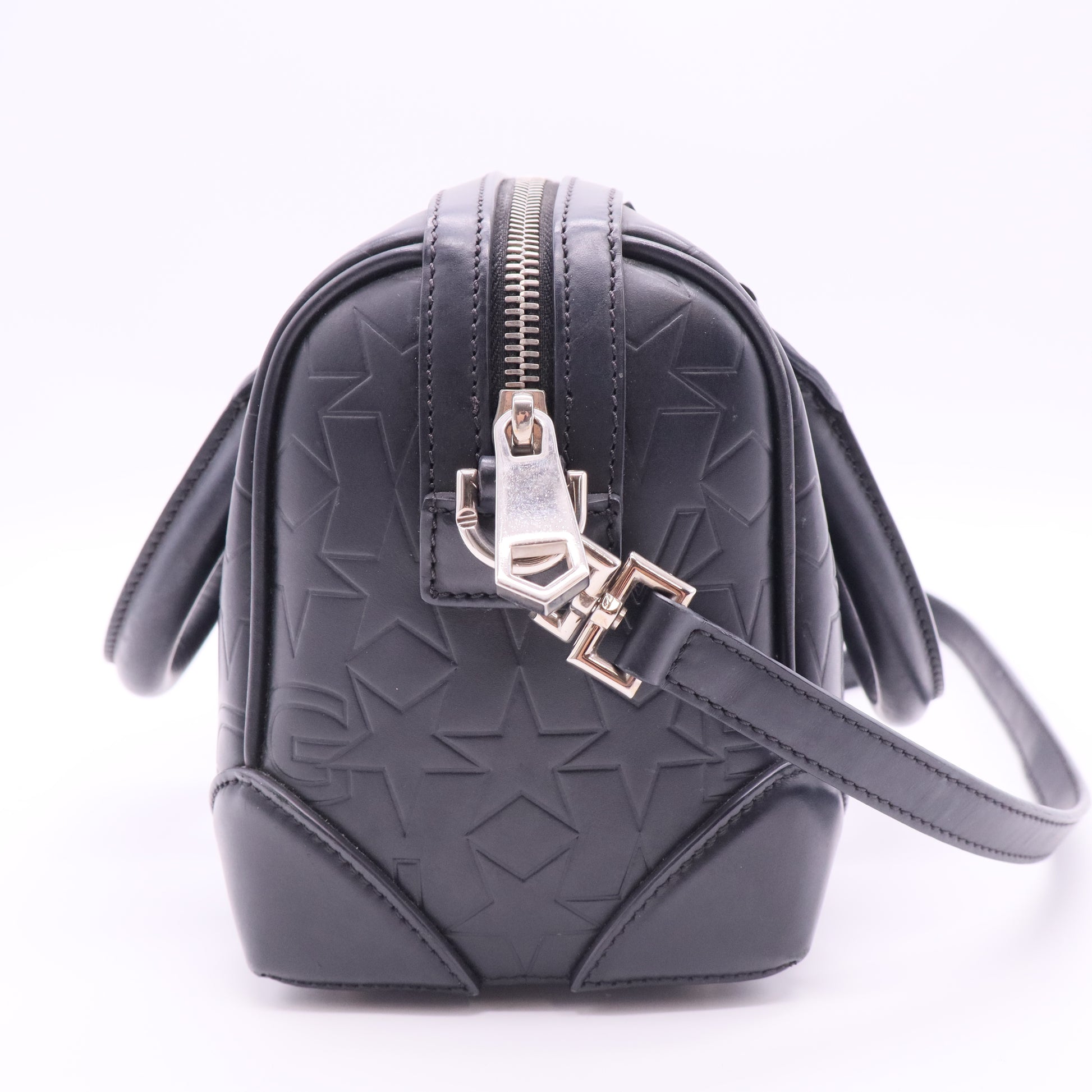 Calfskin Star Embossed Medium Lucrezia Black
