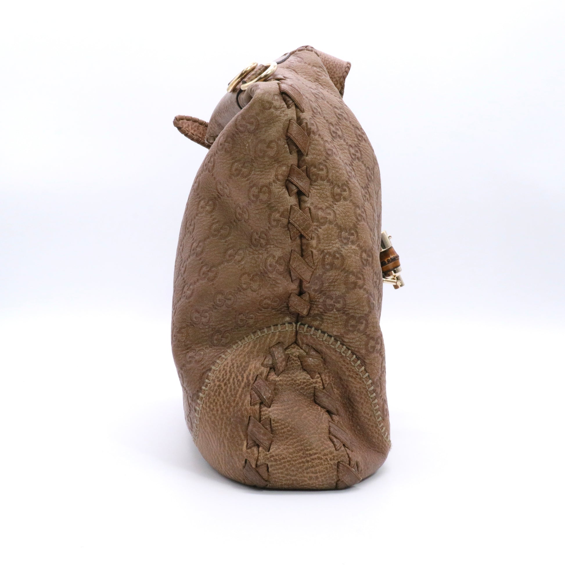 New Jackie Handbag Guccissima Leather Large Twins