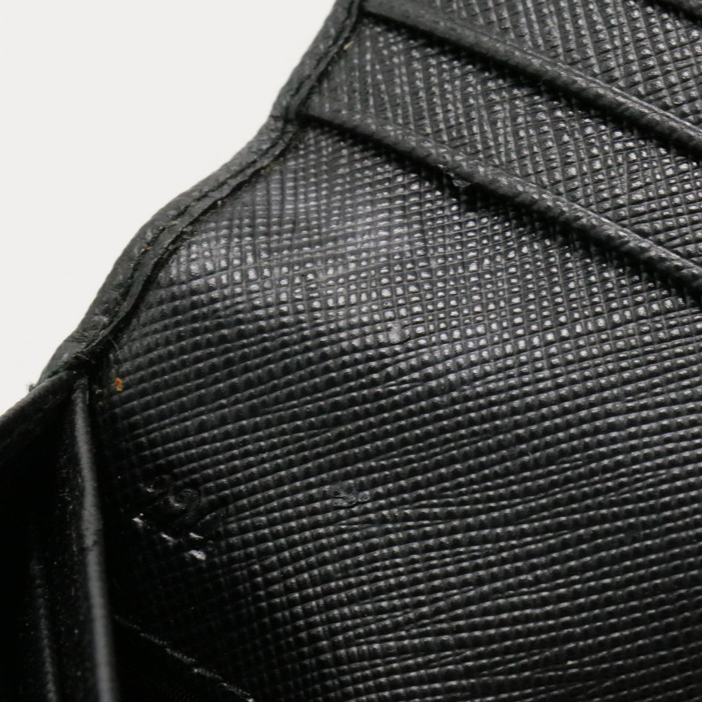 Flap Wallet Saffiano Leather Long