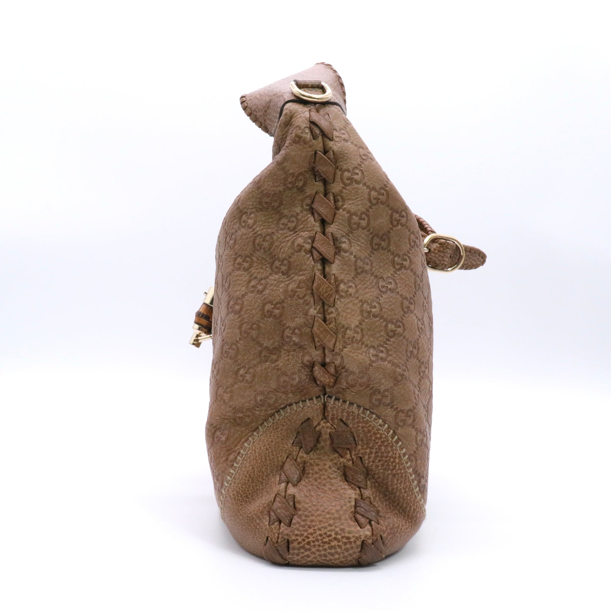 New Jackie Handbag Guccissima Leather Large Twins