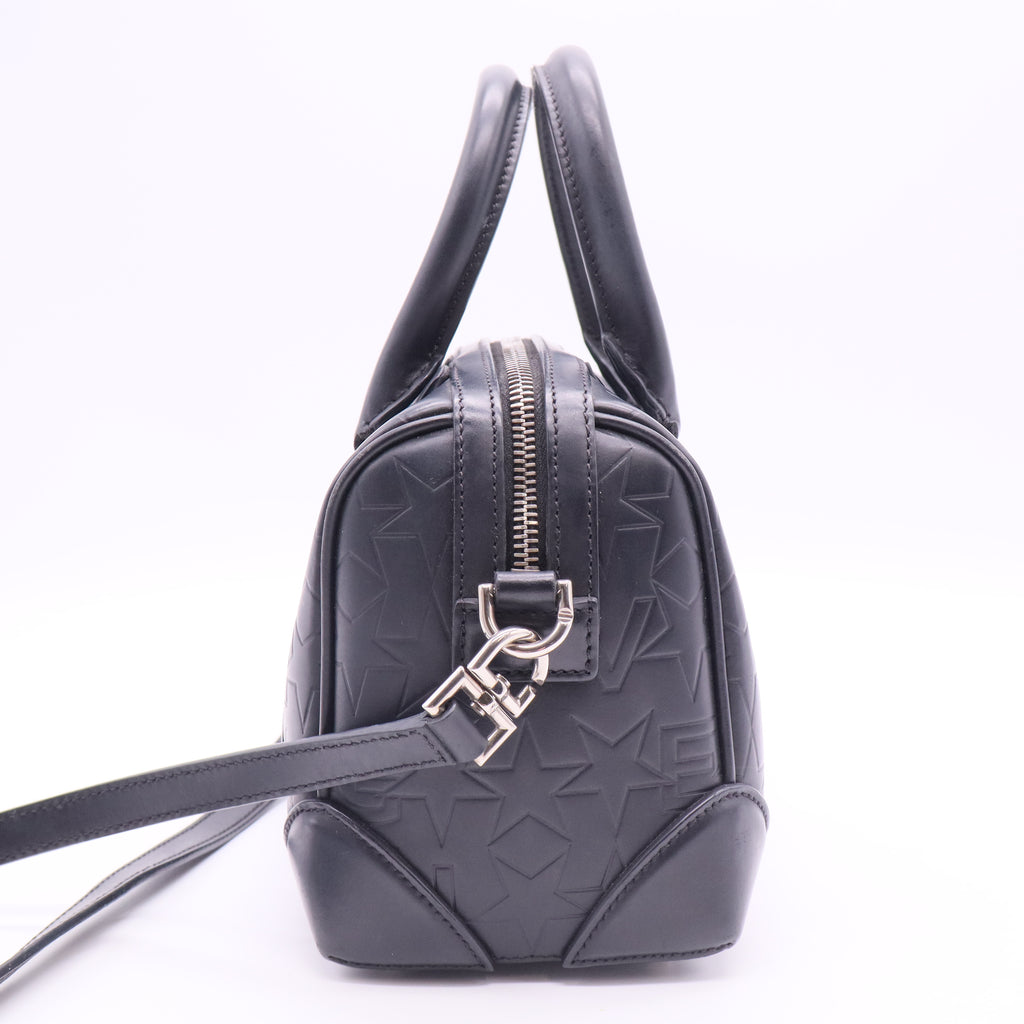 Calfskin Star Embossed Medium Lucrezia Black