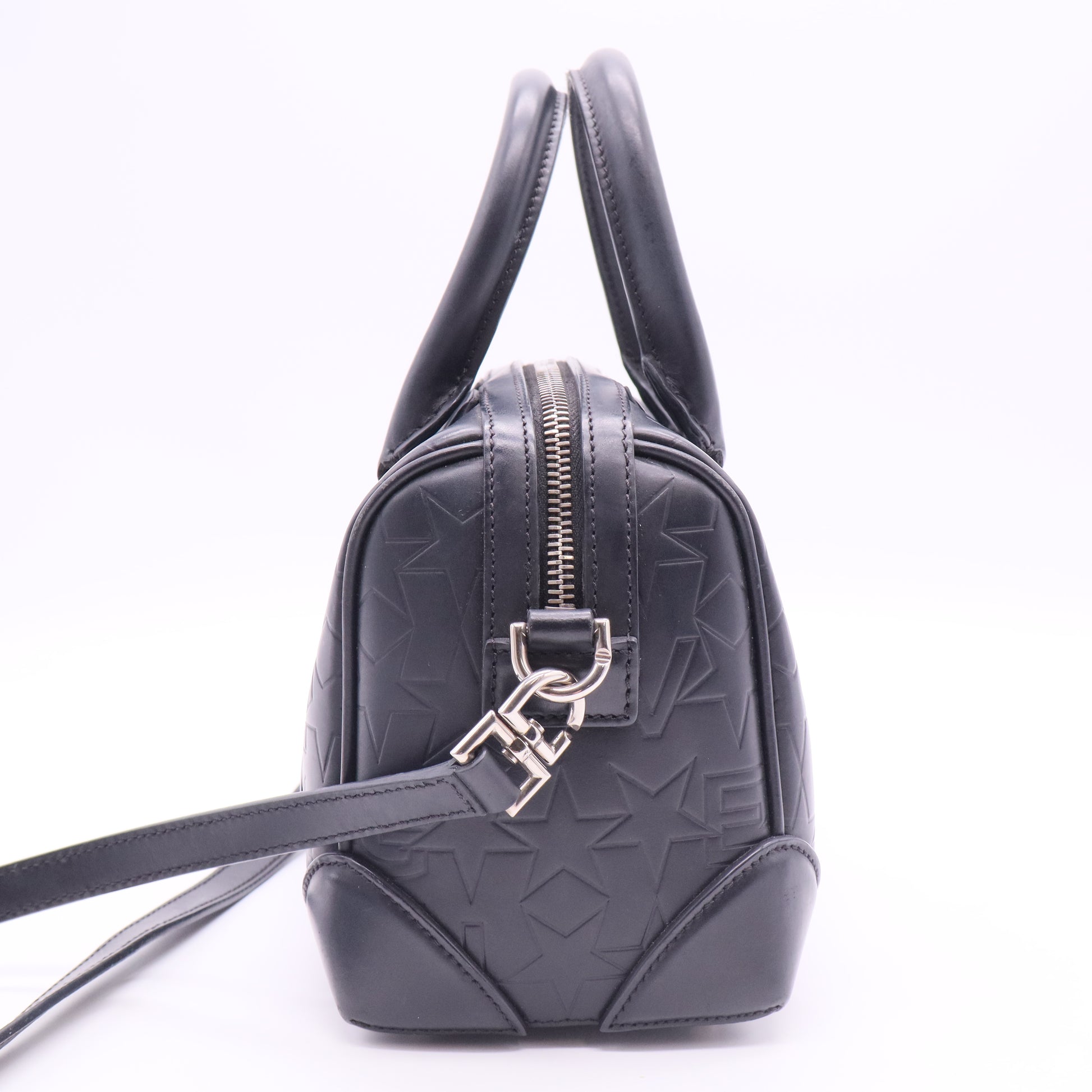 Calfskin Star Embossed Medium Lucrezia Black