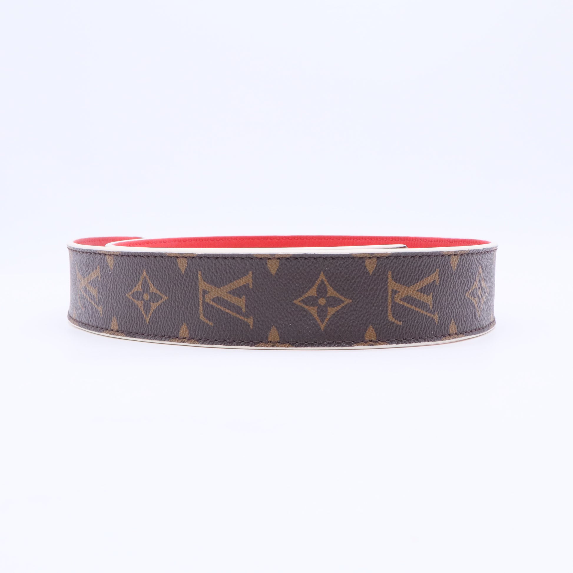 Monogram Bandouliere Shoulder Strap in red