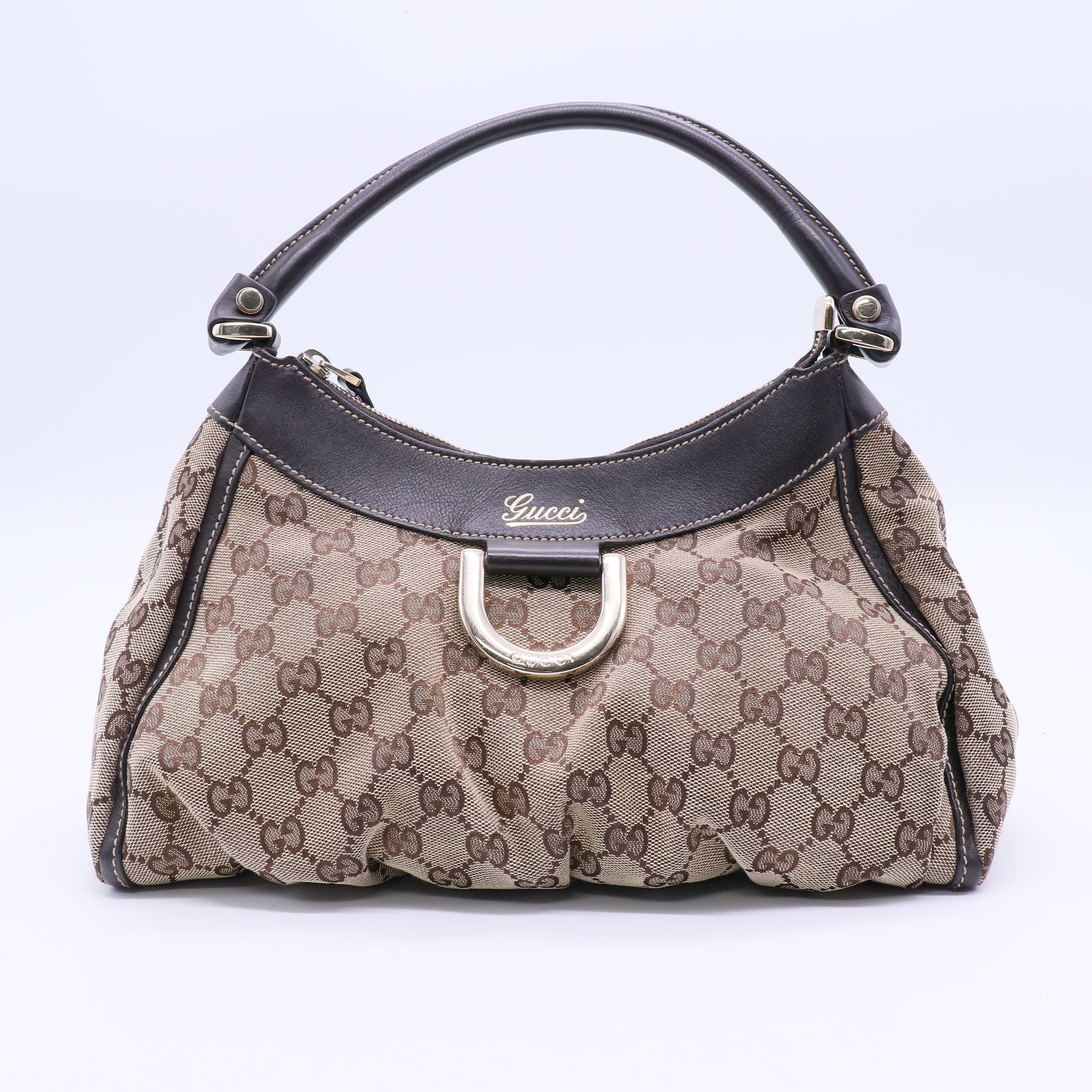 D-Ring Hobo GG Canvas Medium Twins B20917