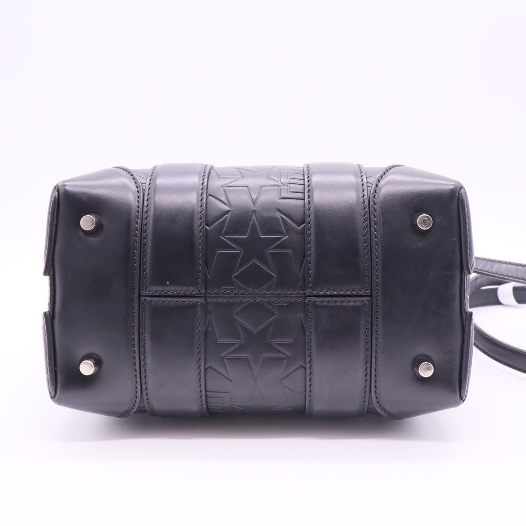 Calfskin Star Embossed Medium Lucrezia Black