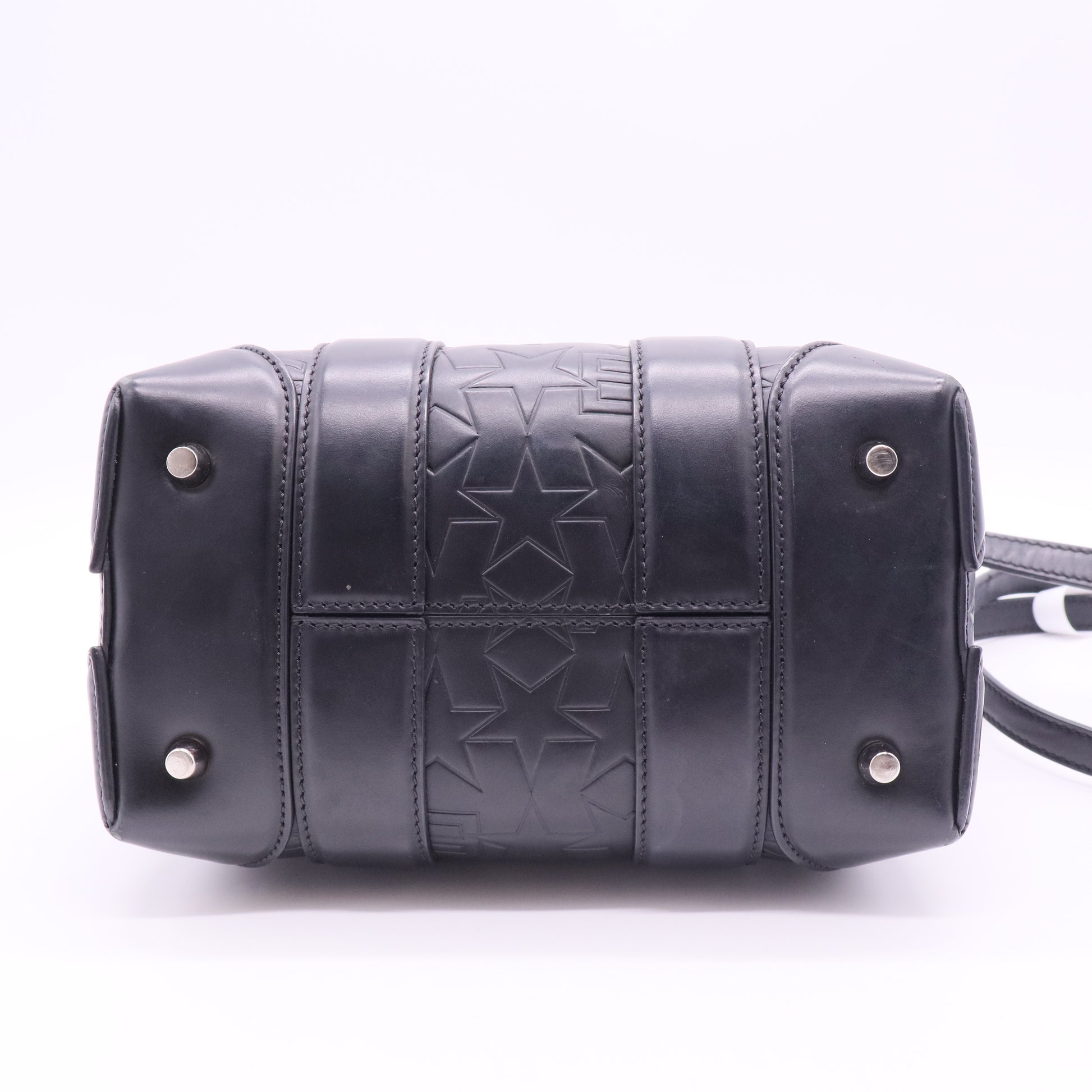 Calfskin Star Embossed Medium Lucrezia Black