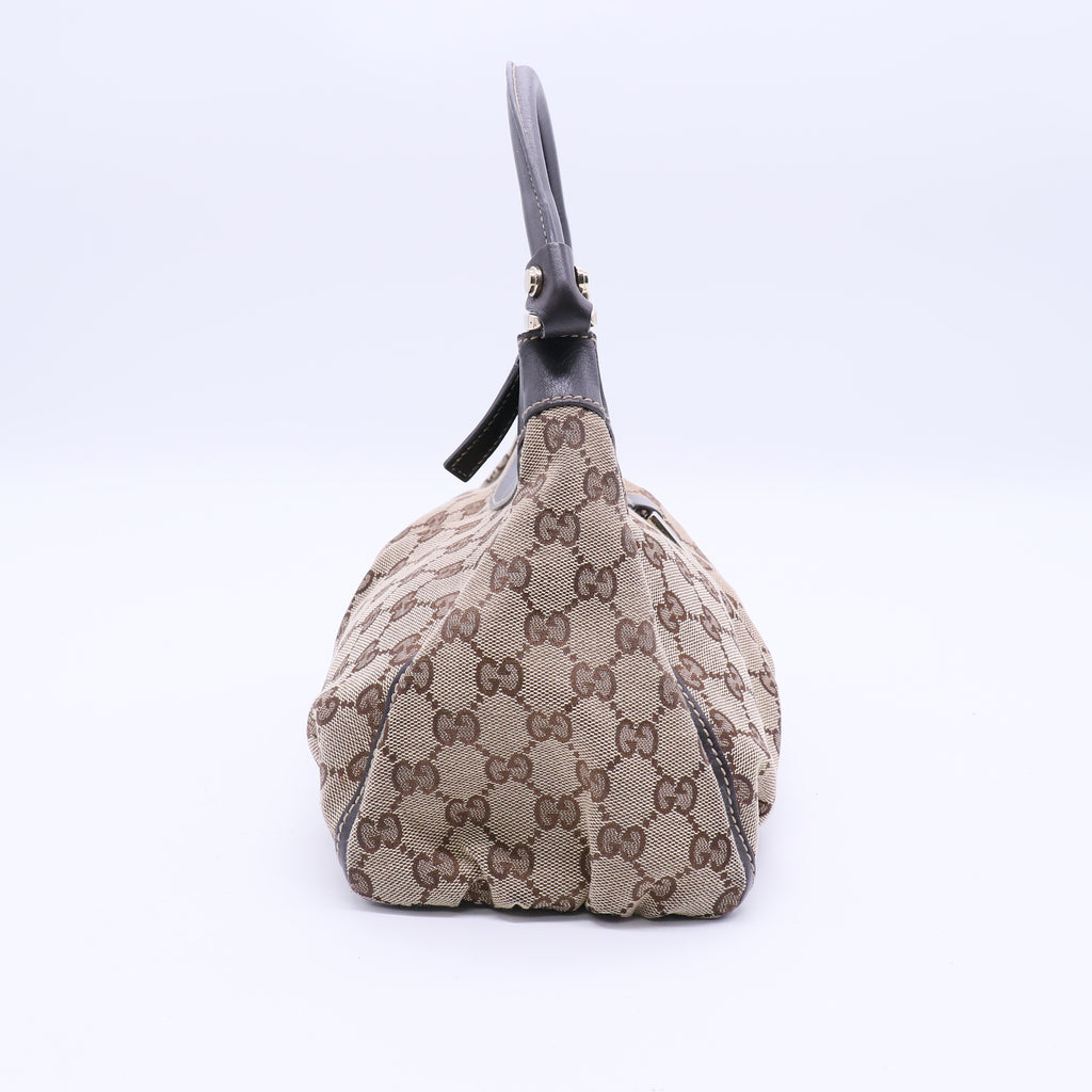 D-Ring Hobo GG Canvas Medium Twins B20917