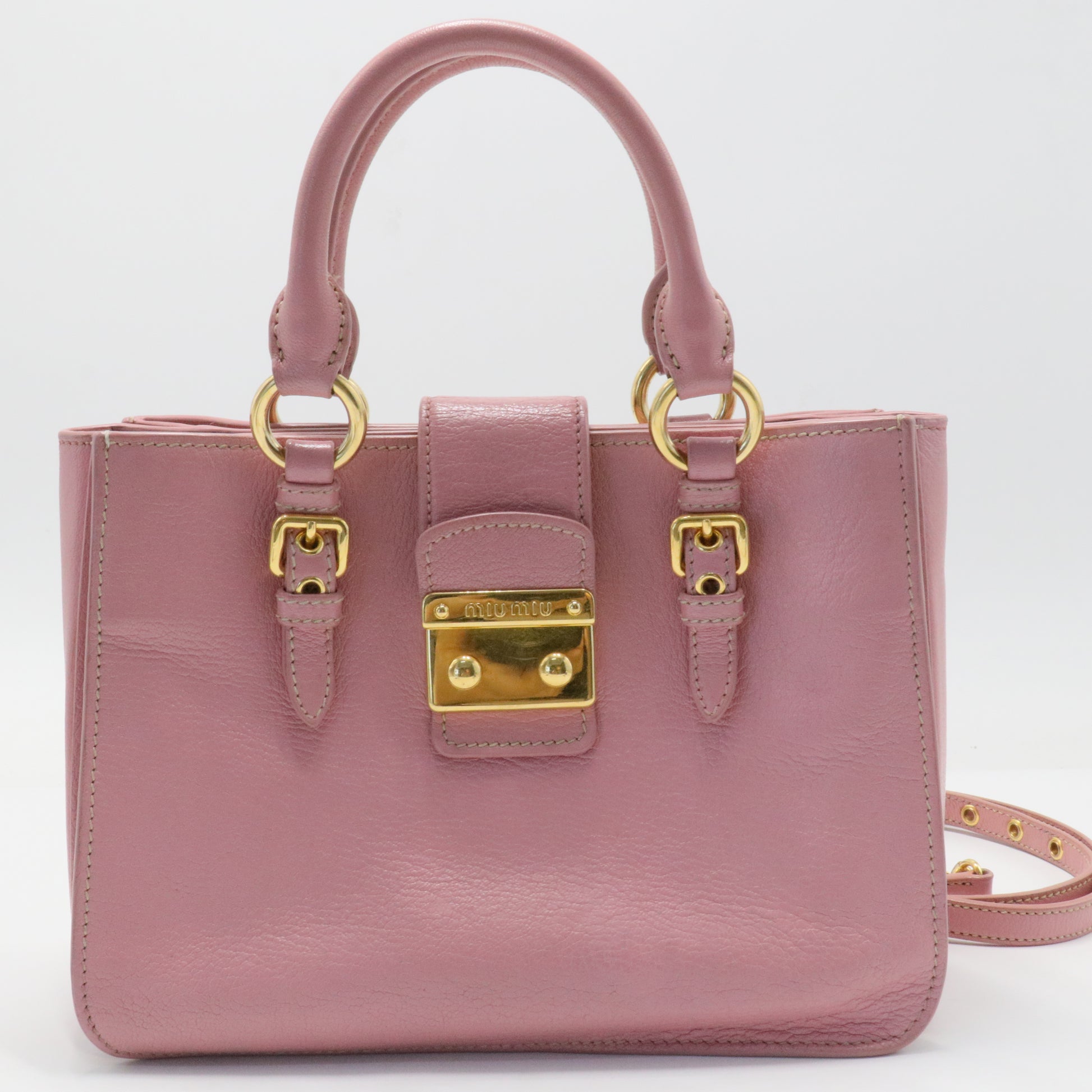 Goatskin Madras Shopping Tote Rosa Gemma