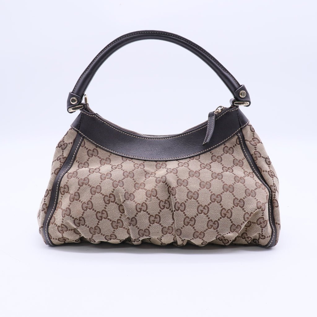 D-Ring Hobo GG Canvas Medium Twins B20917