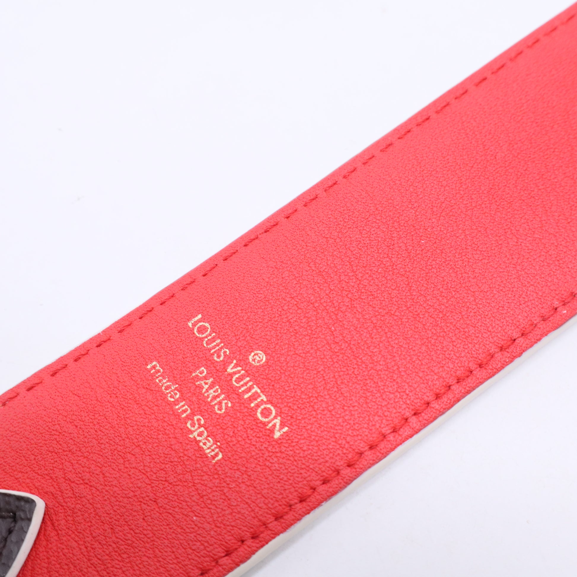 Monogram Bandouliere Shoulder Strap in red