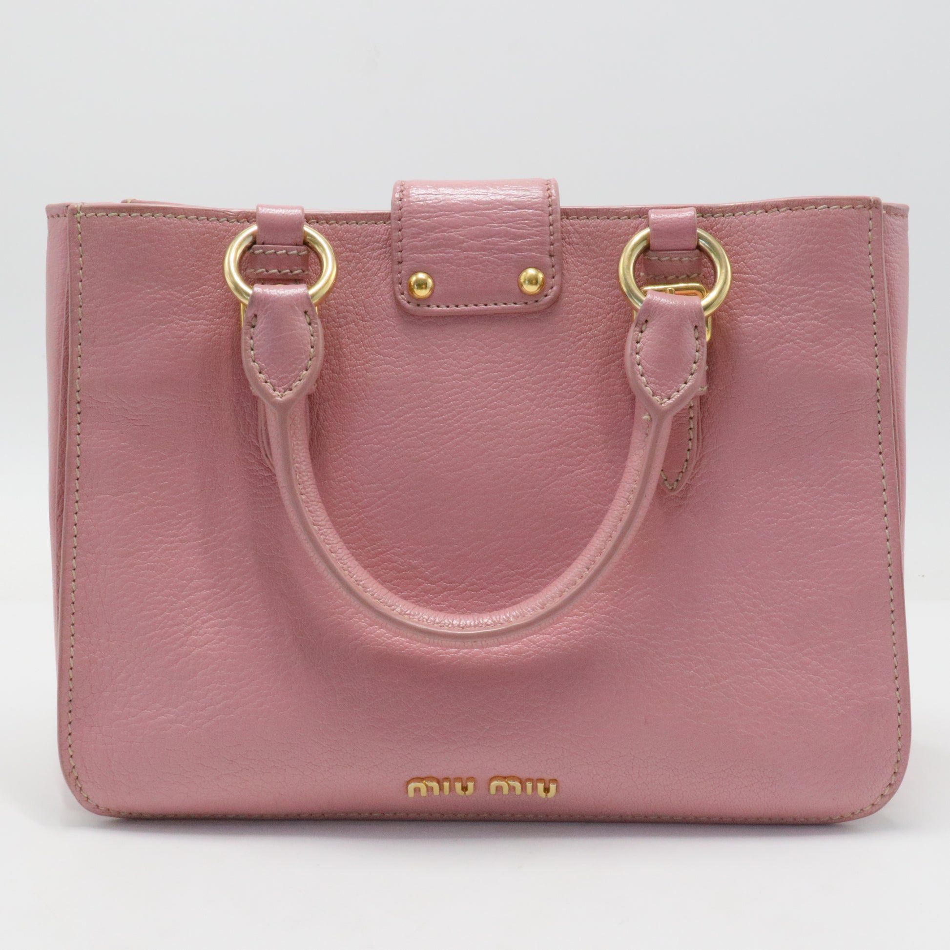 Goatskin Madras Shopping Tote Rosa Gemma