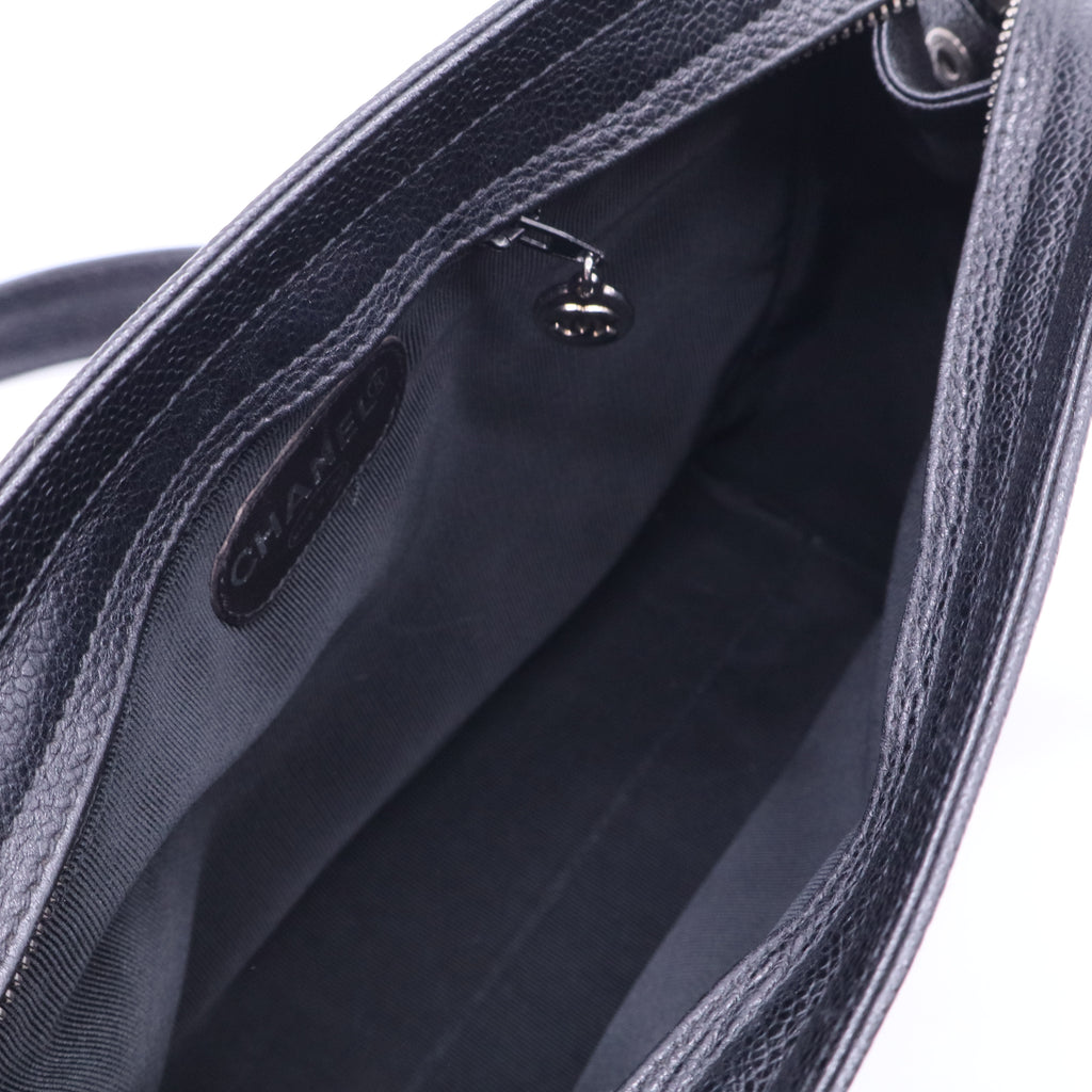 Vintage Stitched CC Shoulder Bag Caviar Small