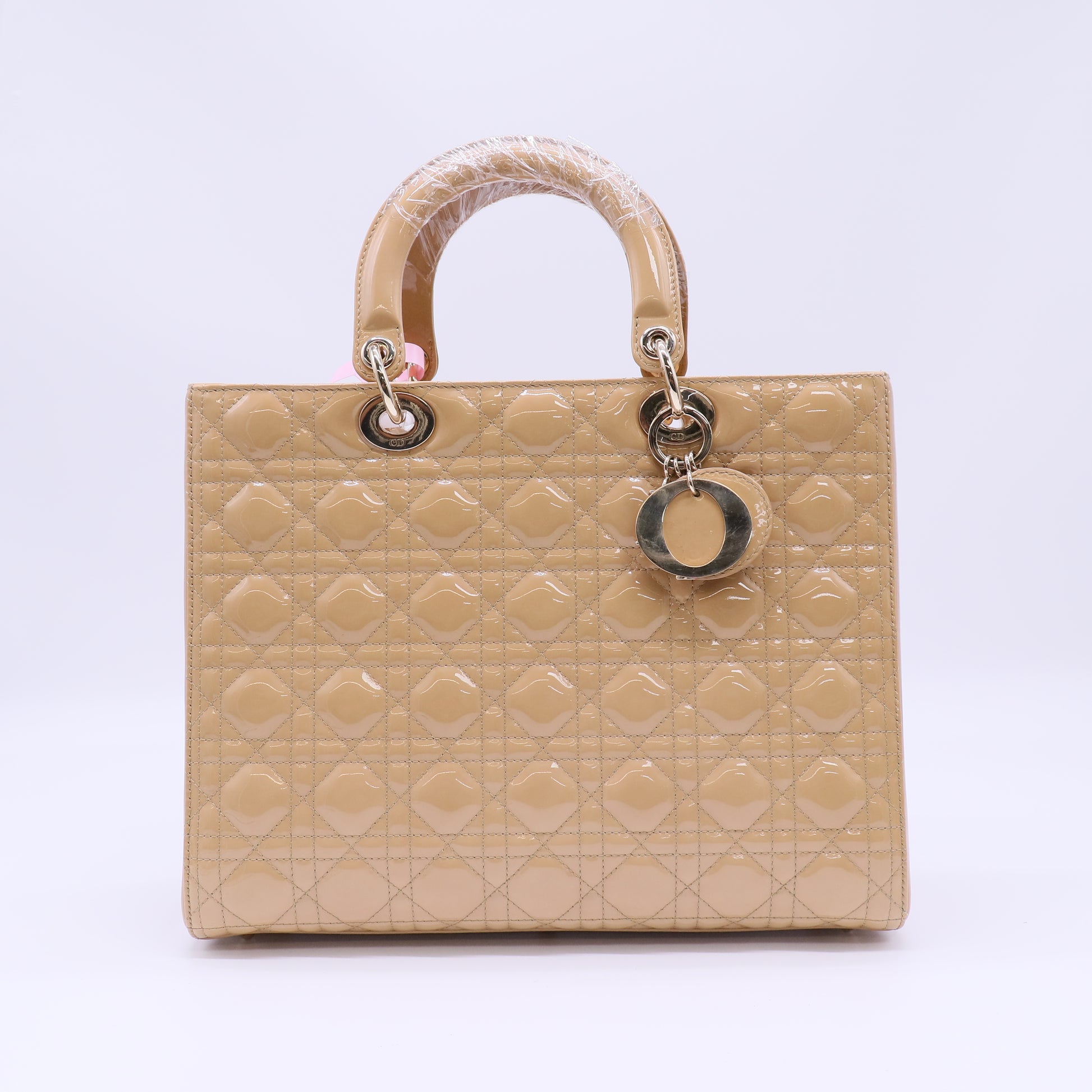 Patent Cannage Large Lady Dior Twins LDJ4528