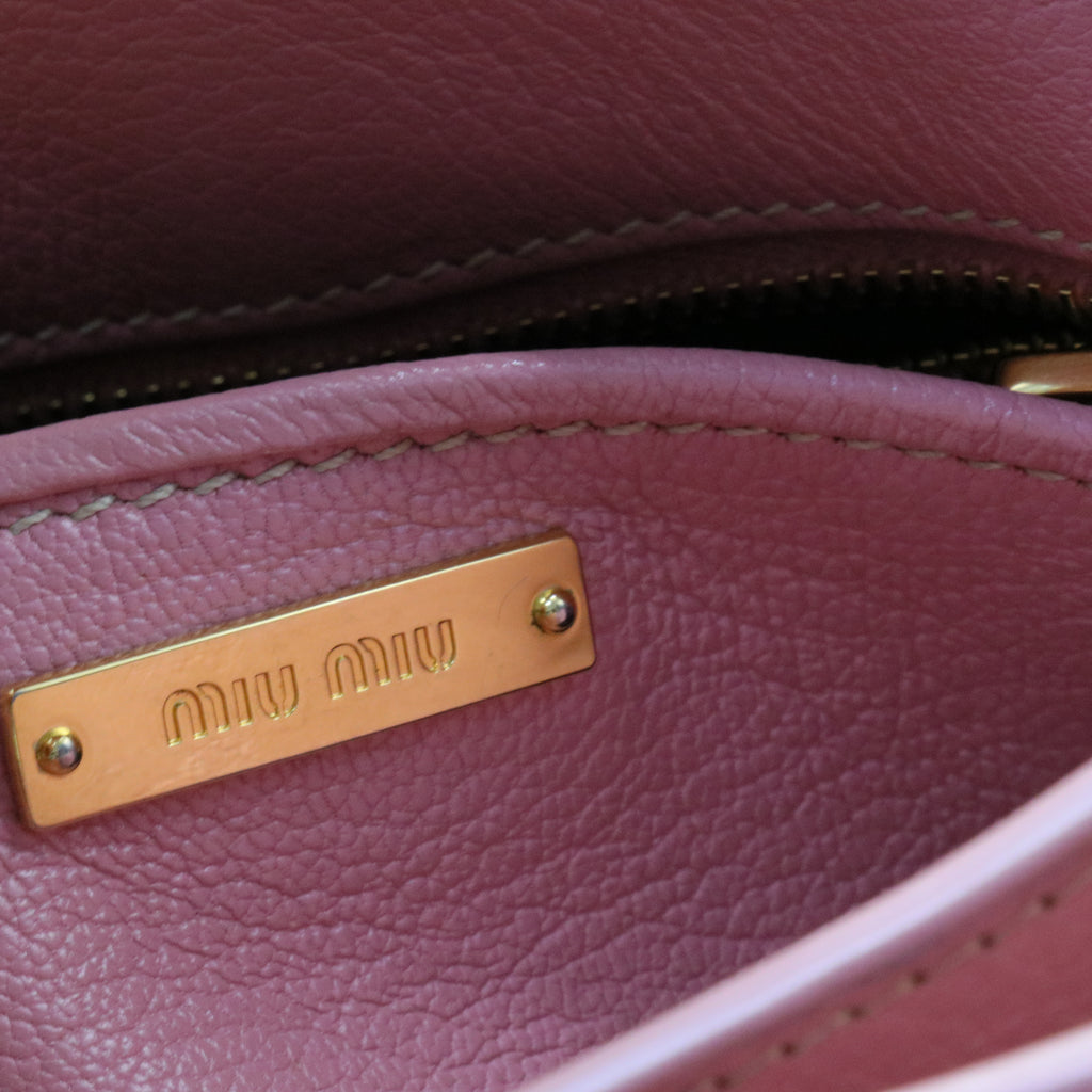 Goatskin Madras Shopping Tote Rosa Gemma