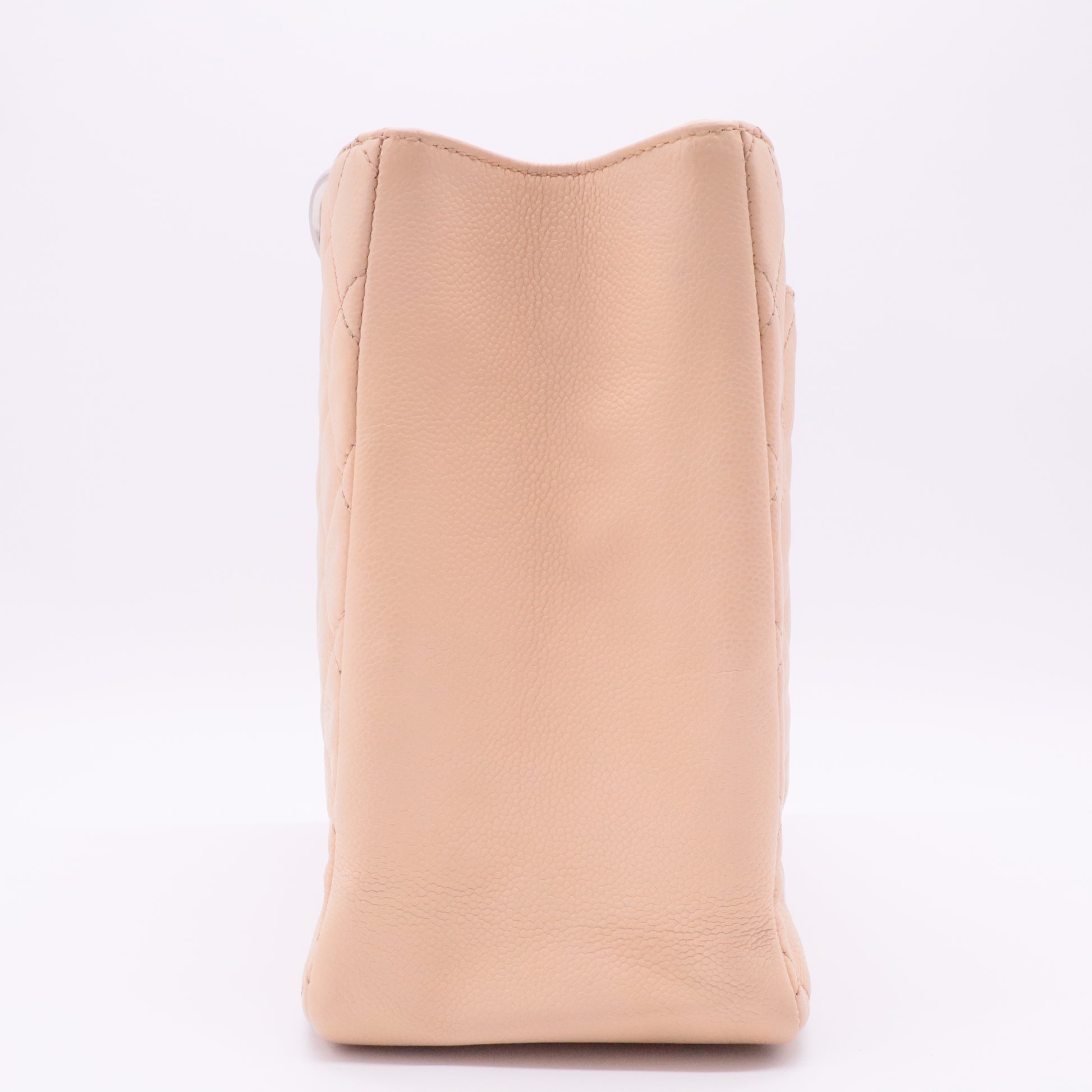 Caviar Quilted Grand Shopping Tote GST Beige Clair
