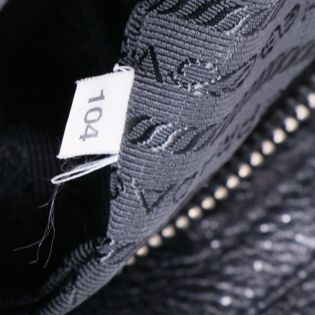 Black Cervo Lux Leather Chain Strap Large Tote Bag Twins