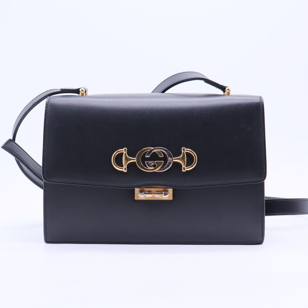 Zumi Flap Shoulder Bag Leather Small B20430