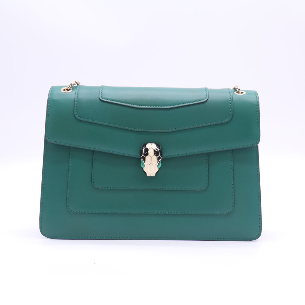 Serpenti Forever Shoulder Bag Leather Medium B24020