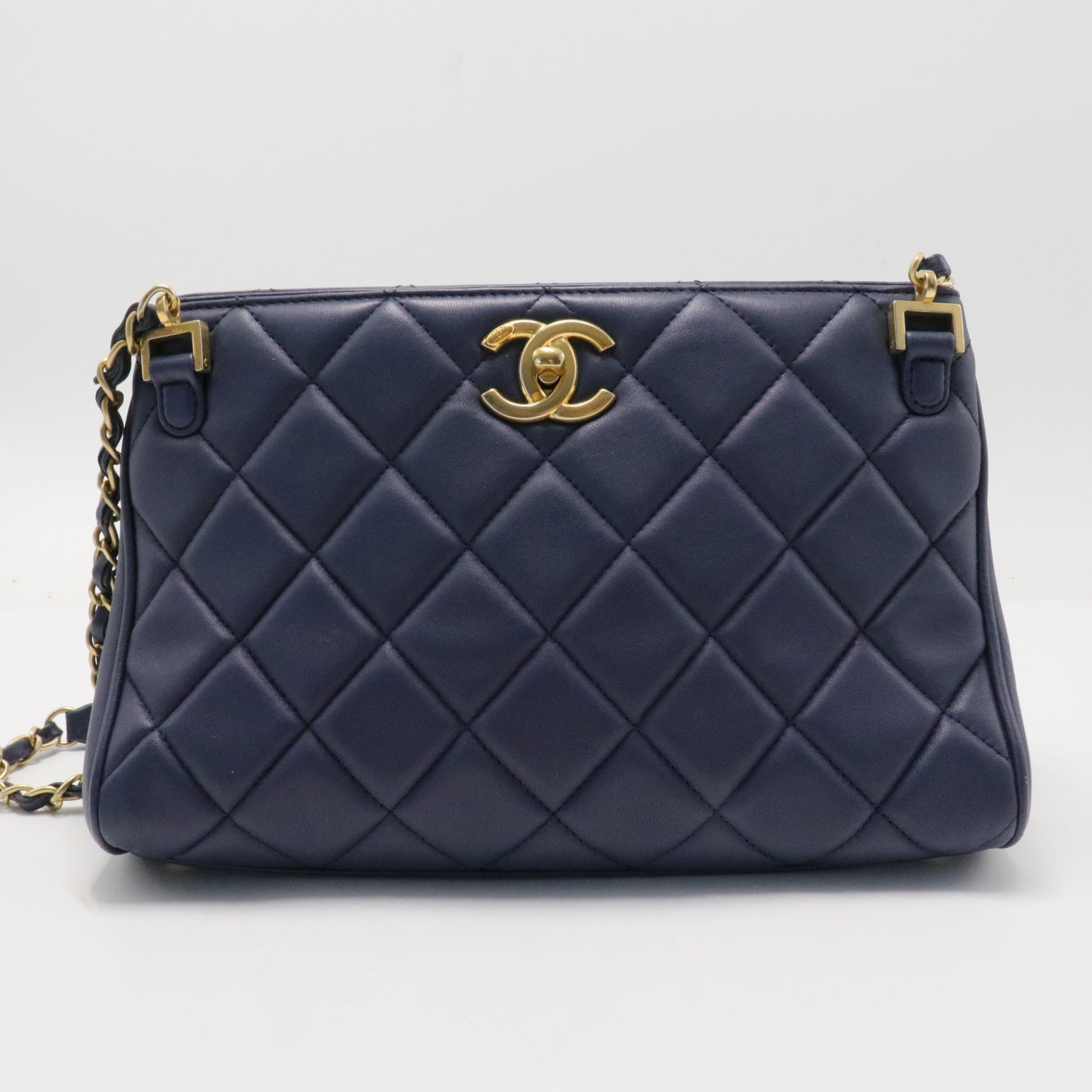 Misia Open Shoulder Bag Quilted Lambskin