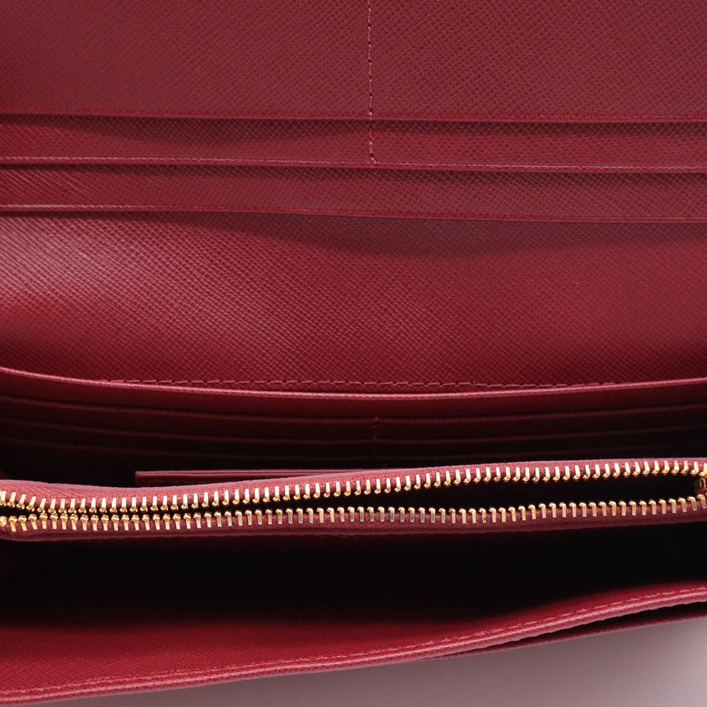 Saffiano Leather Continental Wallet twins
