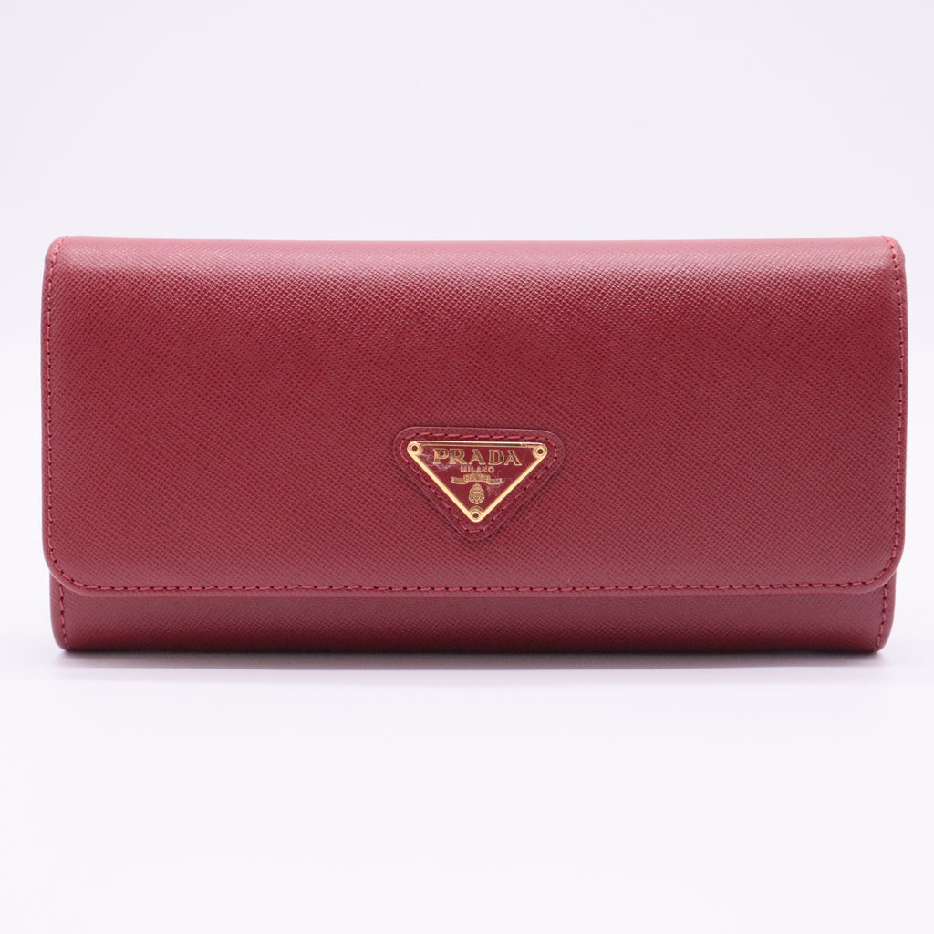 Saffiano Leather Continental Wallet twins