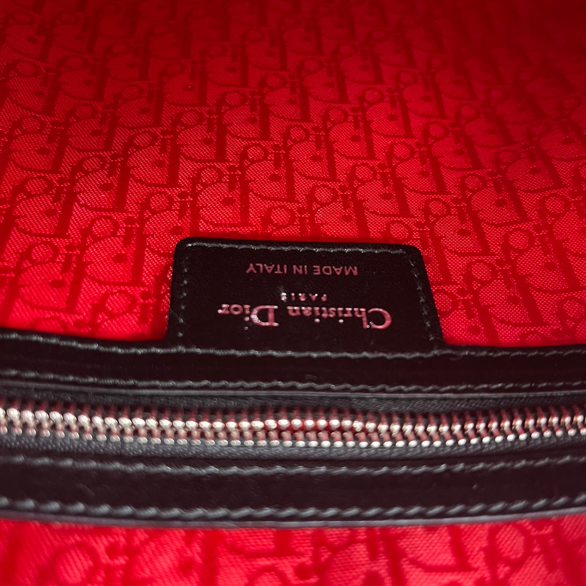 Lambskin Cannage Large Lady Dior Black