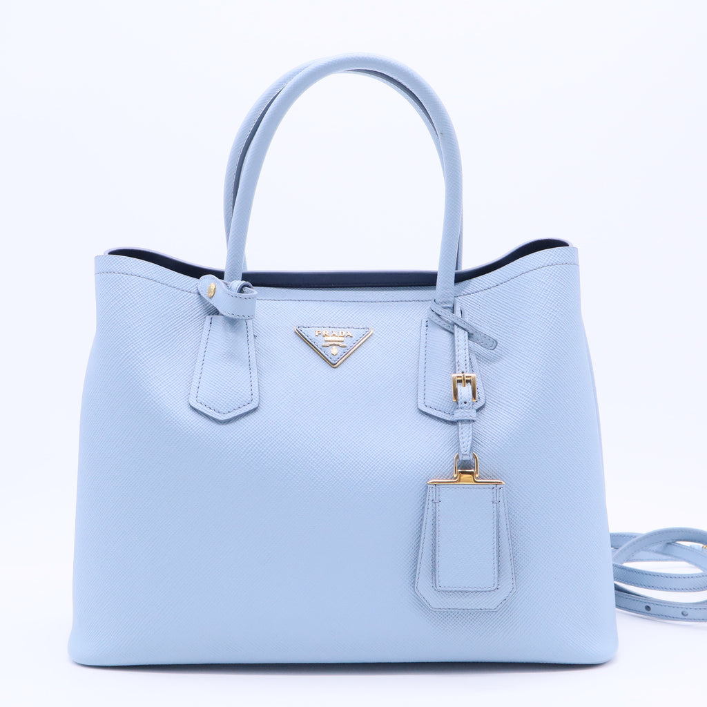 Saffiano Cuir Large Double Bag Astrale B20312