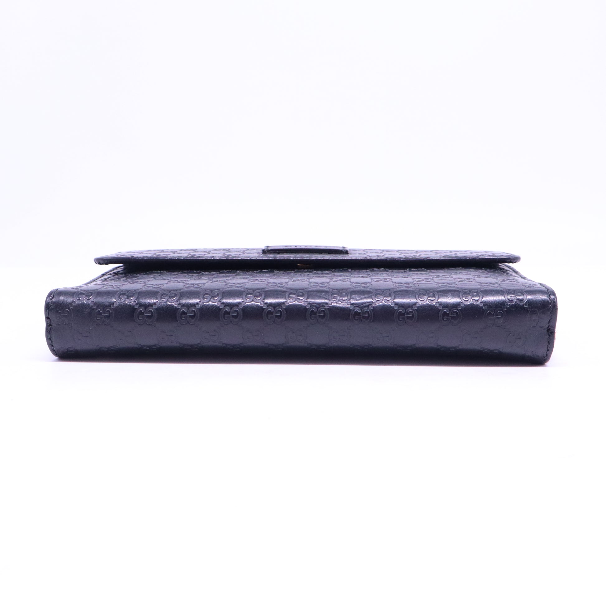 Gucci Microguccissima Continental Flap Wallet Black Sold Out W20743