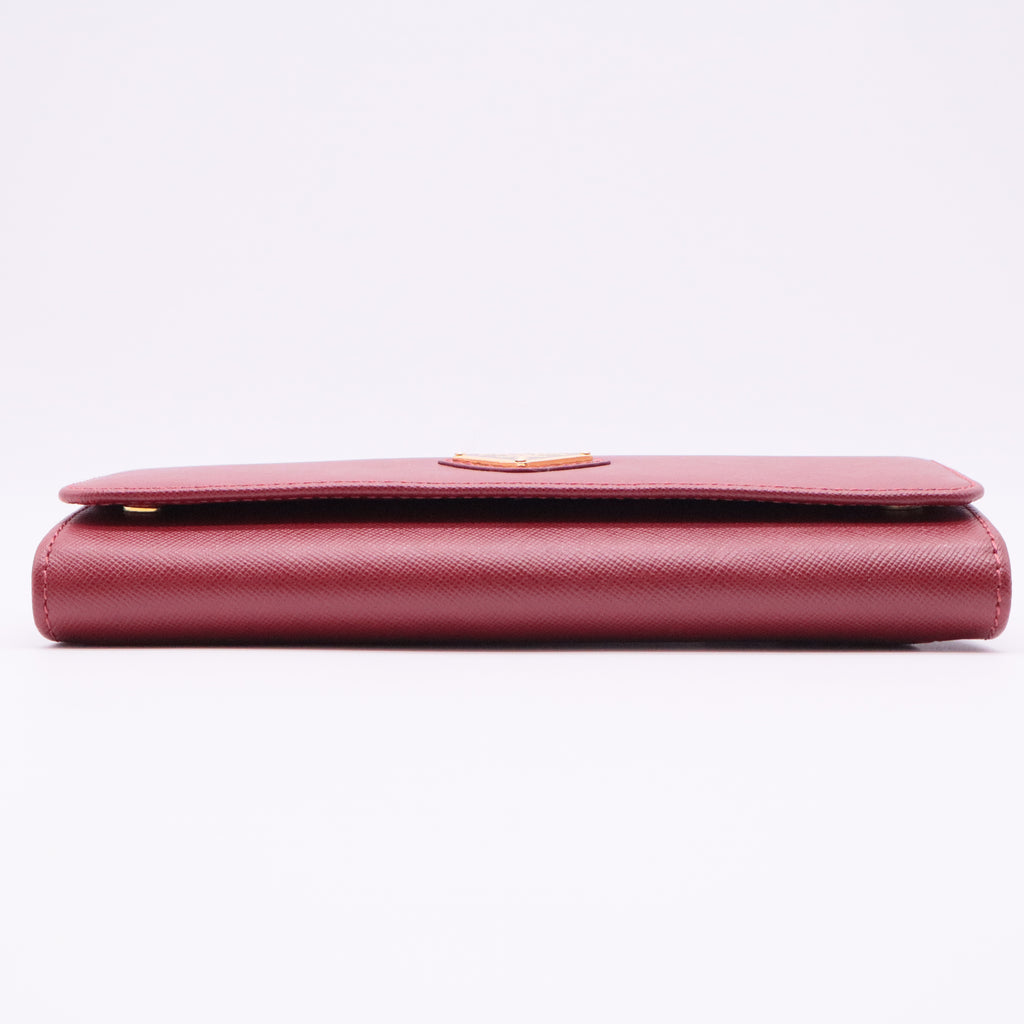Saffiano Leather Continental Wallet twins