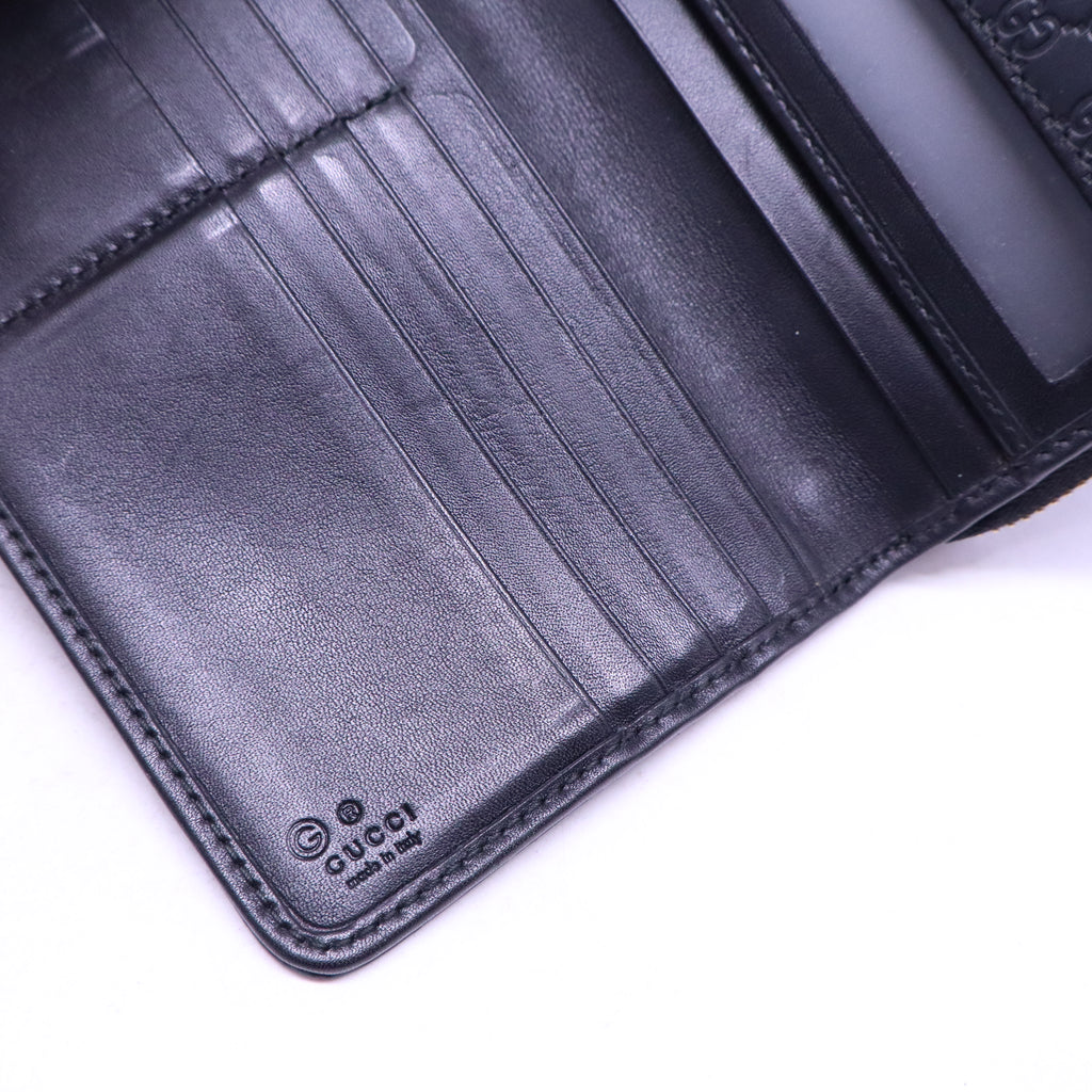 Gucci Microguccissima Continental Flap Wallet Black Sold Out W20743