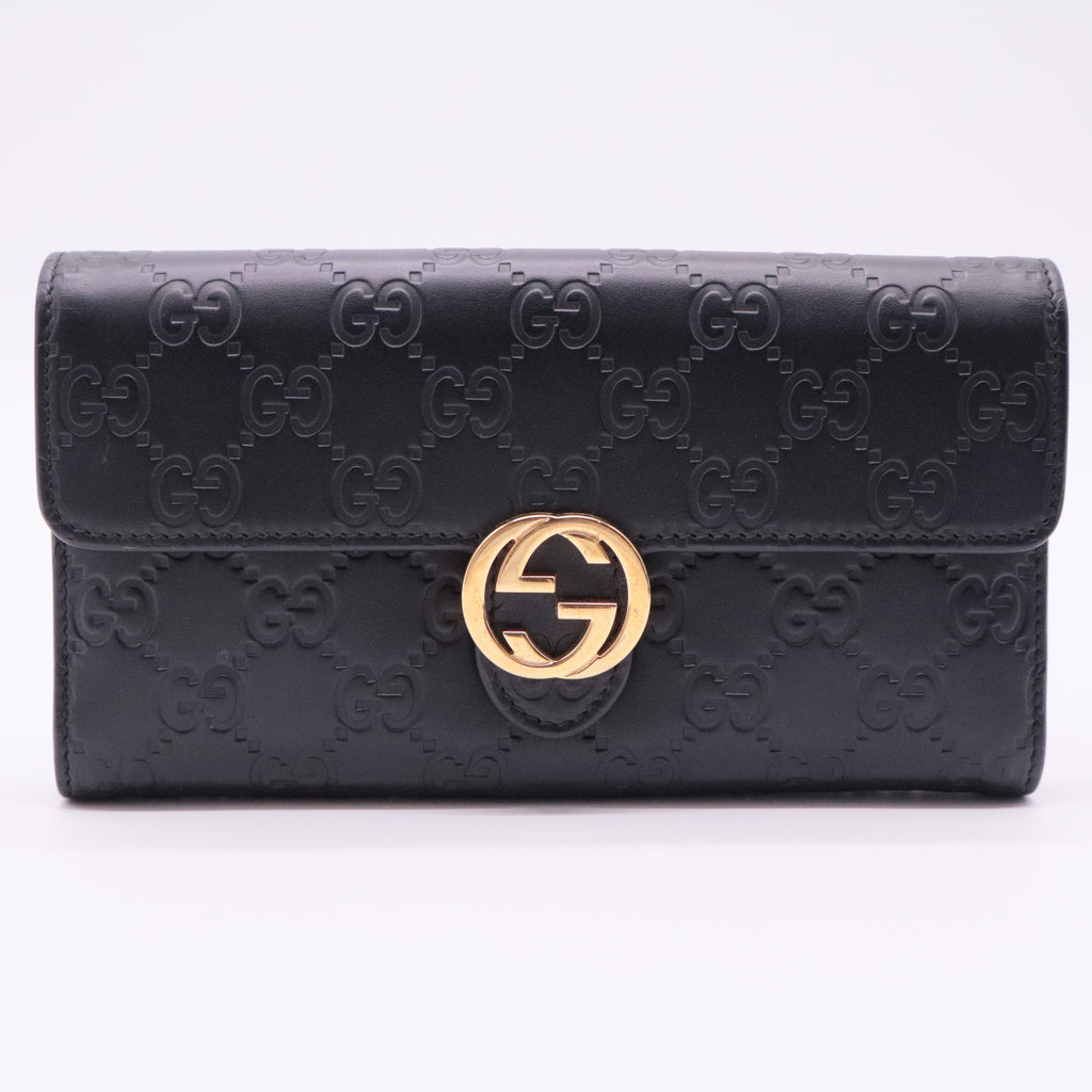 Icon Continental Wallet Black