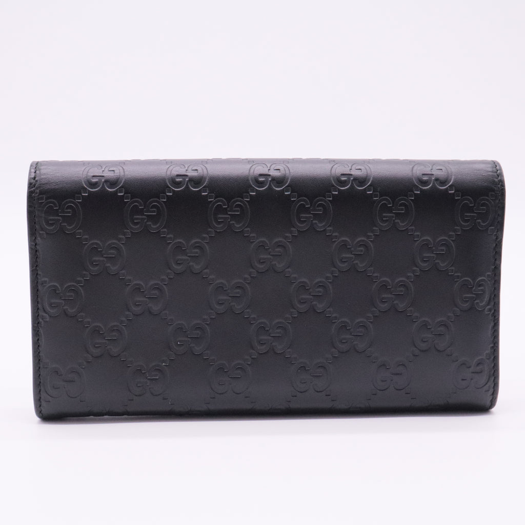 Icon Continental Wallet Black