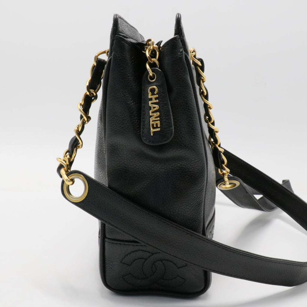 Triple CC Caviar Tote
