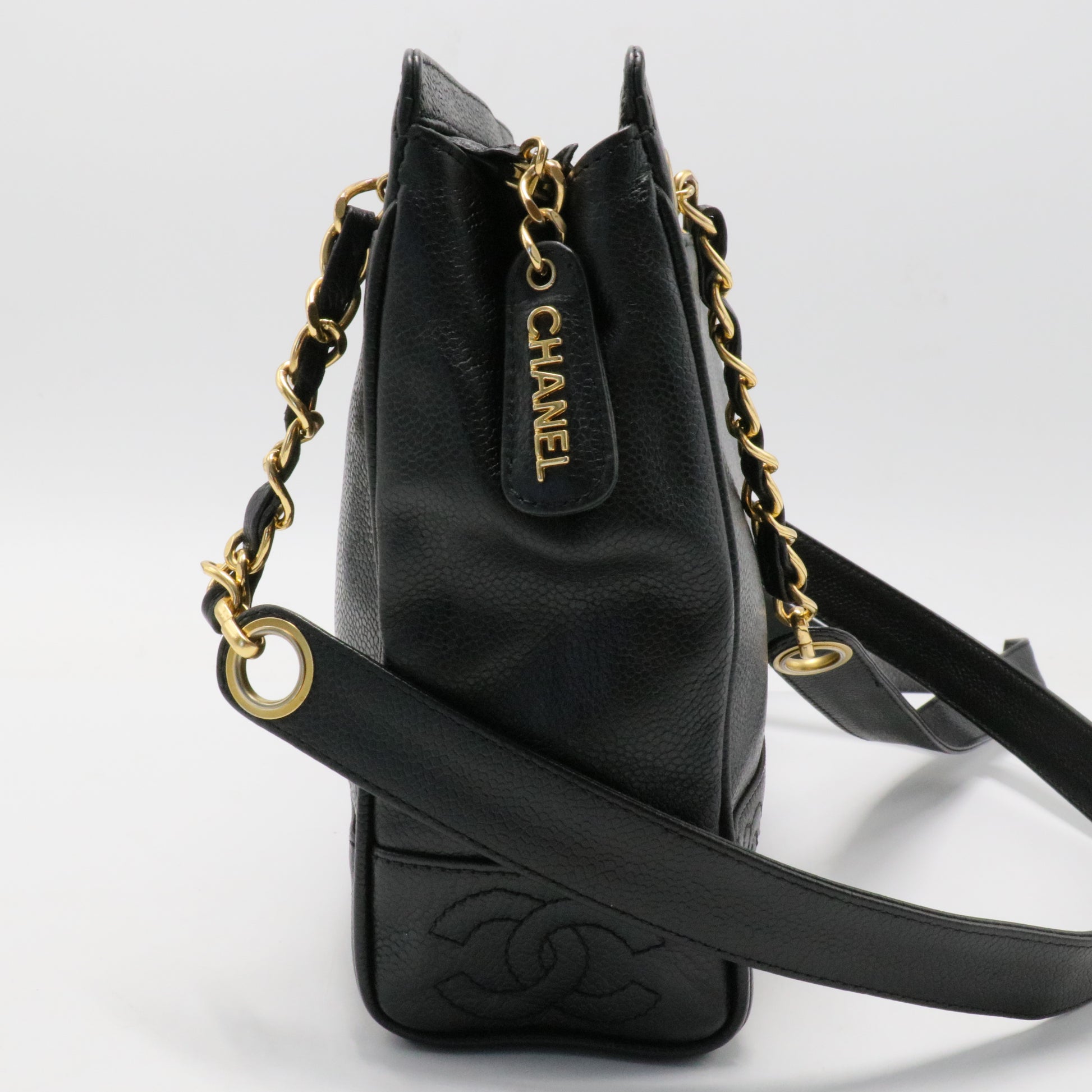 Triple CC Caviar Tote