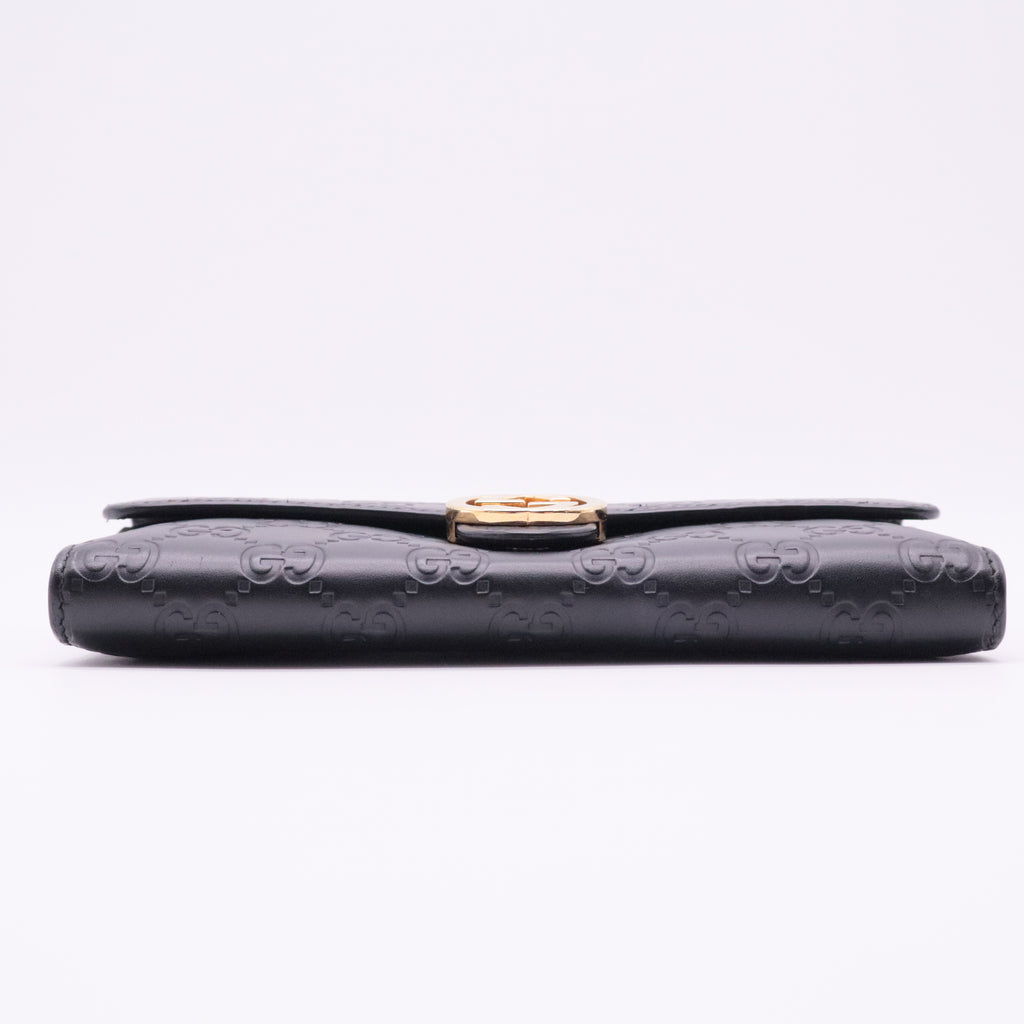 Icon Continental Wallet Black