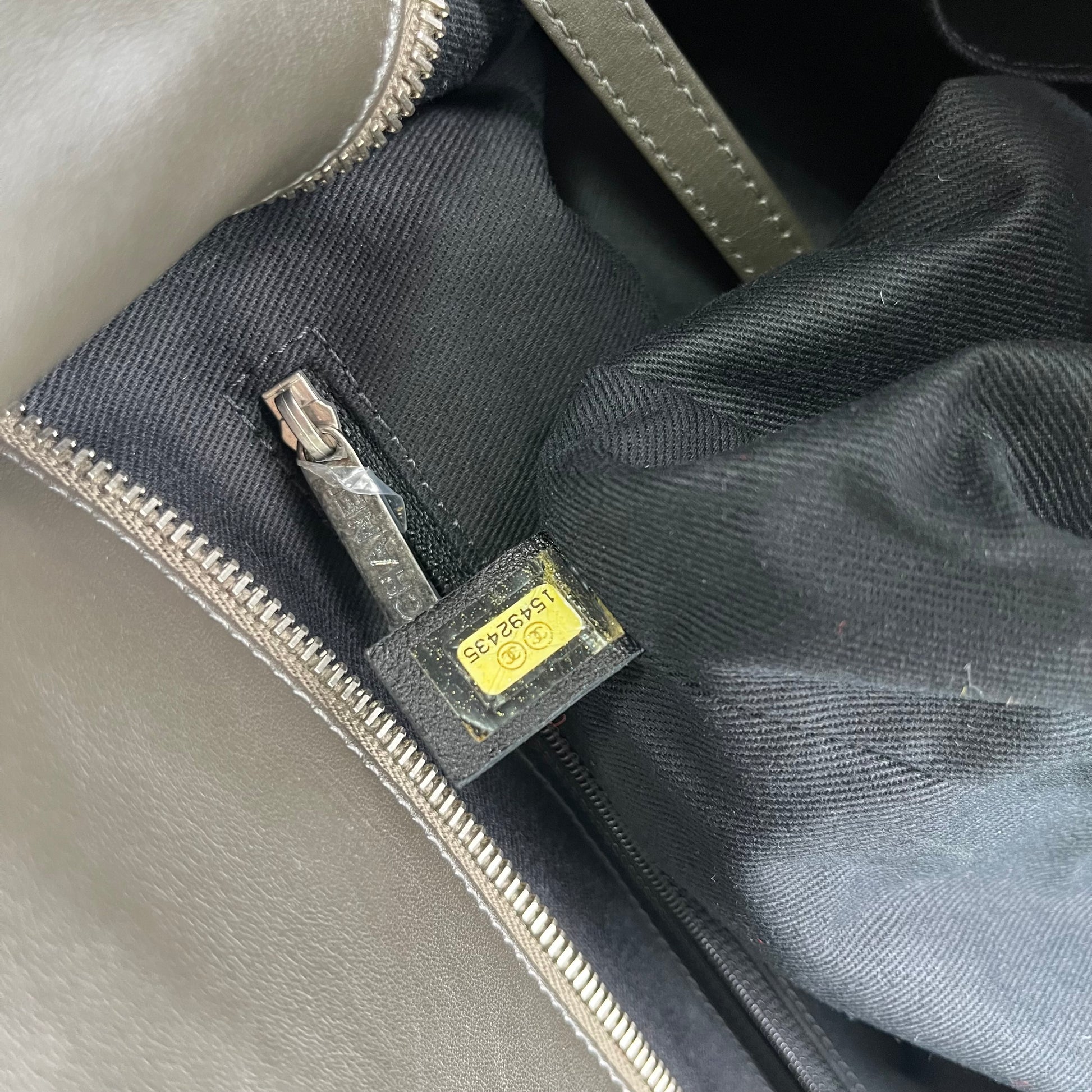 Iridescent Calfskin Quilted In The Mix Shopping Tote twins