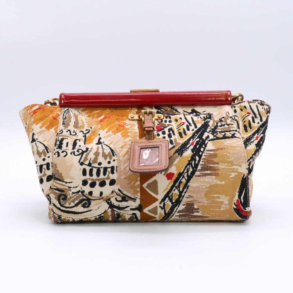 Enameled Metal Triangle St. Venez Frame Twins