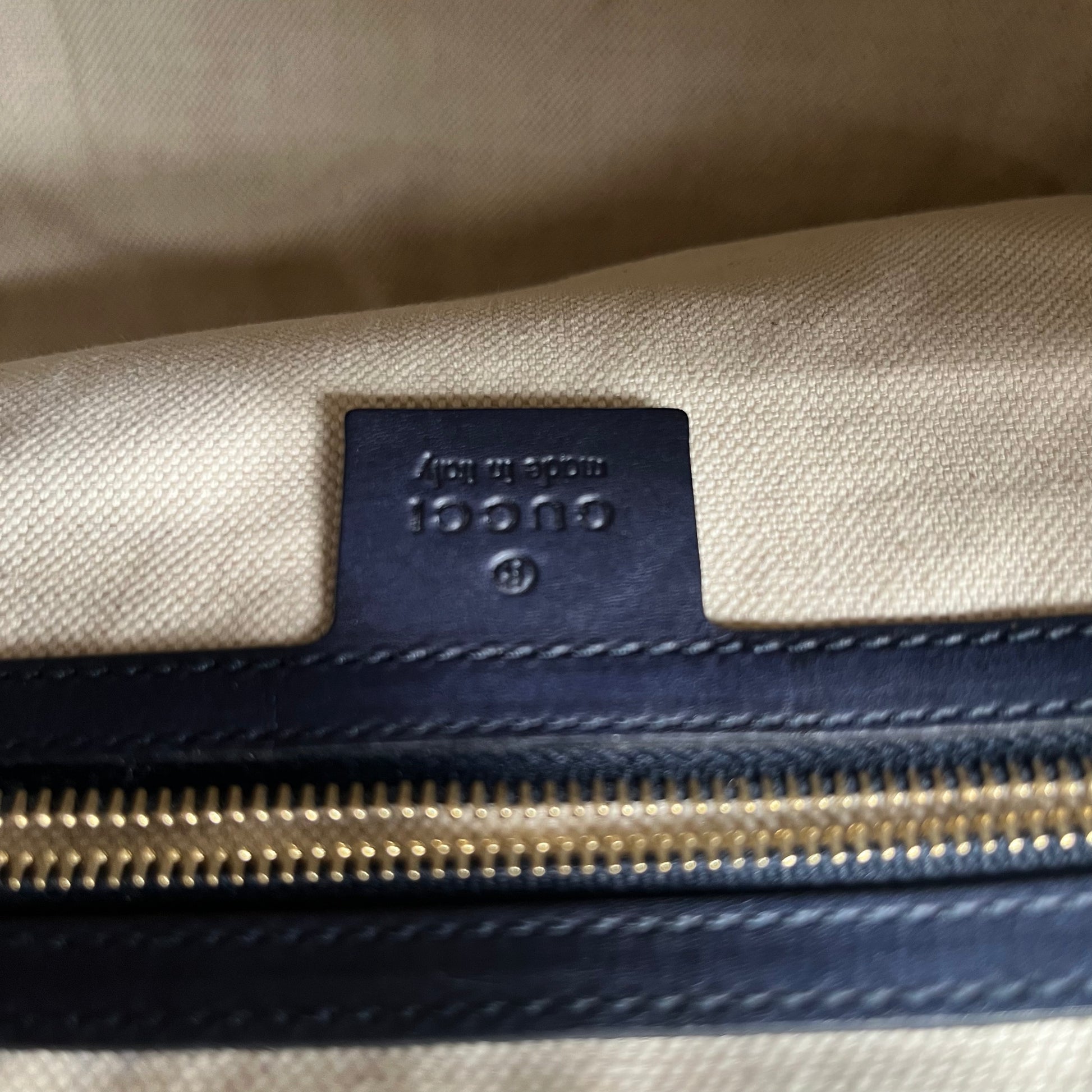 Vintage Web Boston Bag GG Canvas Medium twins
