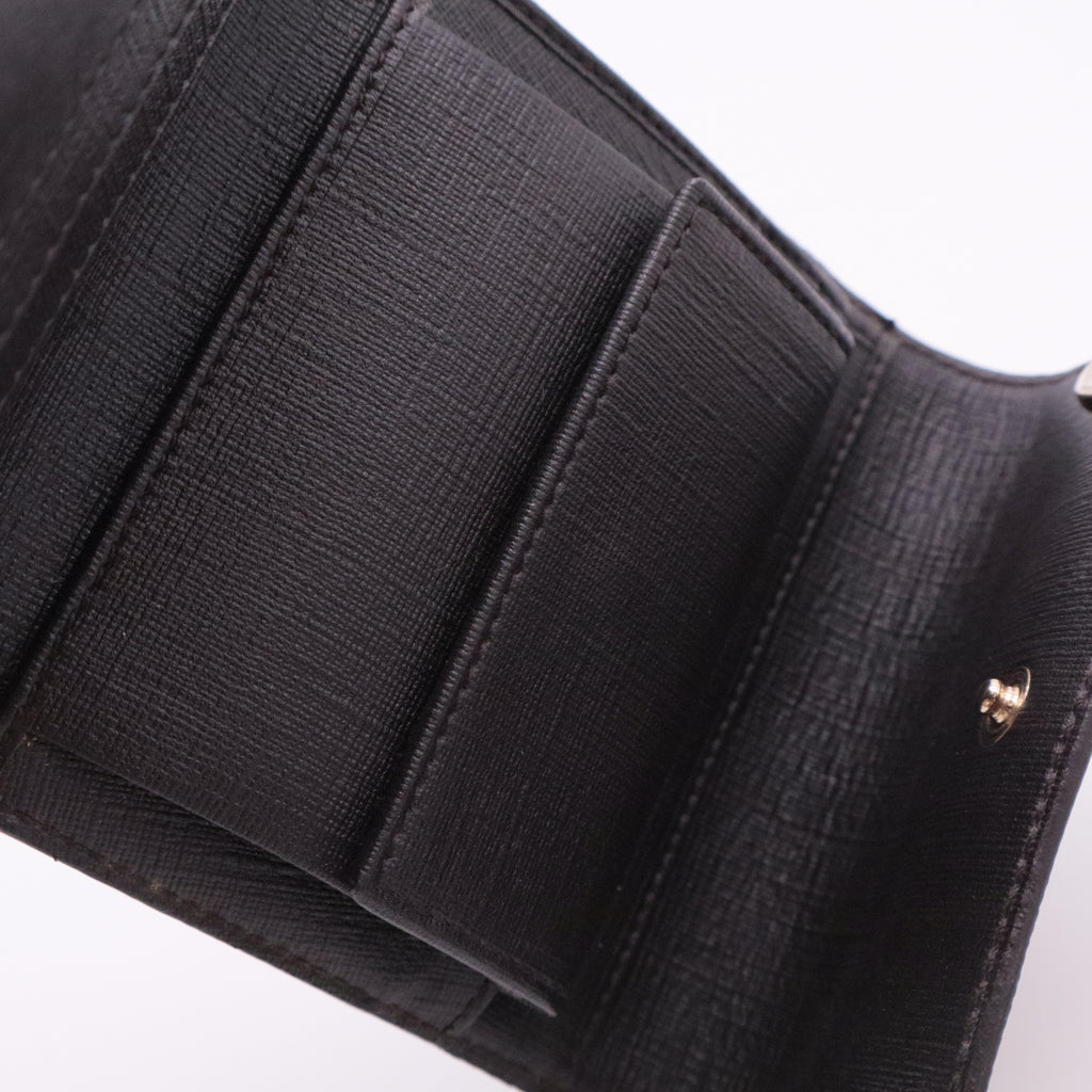 GG Supreme Monogram GG Pierce French Flap Wallet twins