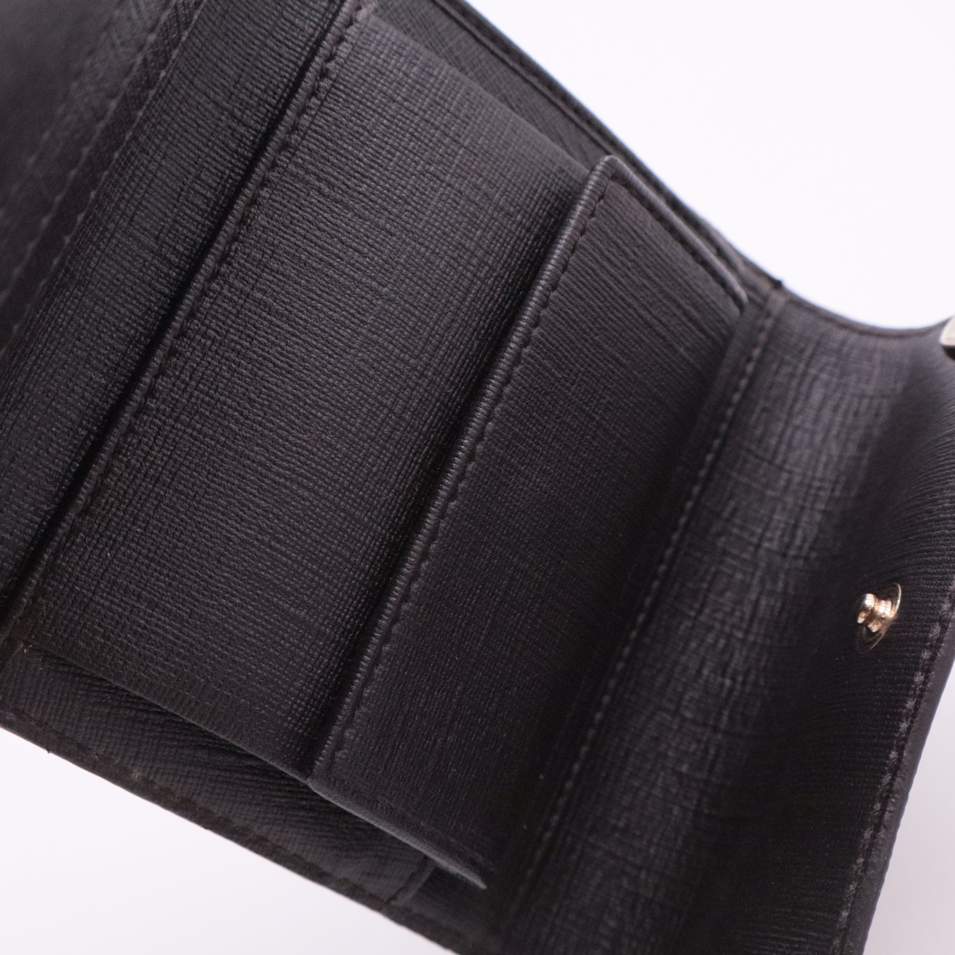 GG Supreme Monogram GG Pierce French Flap Wallet twins