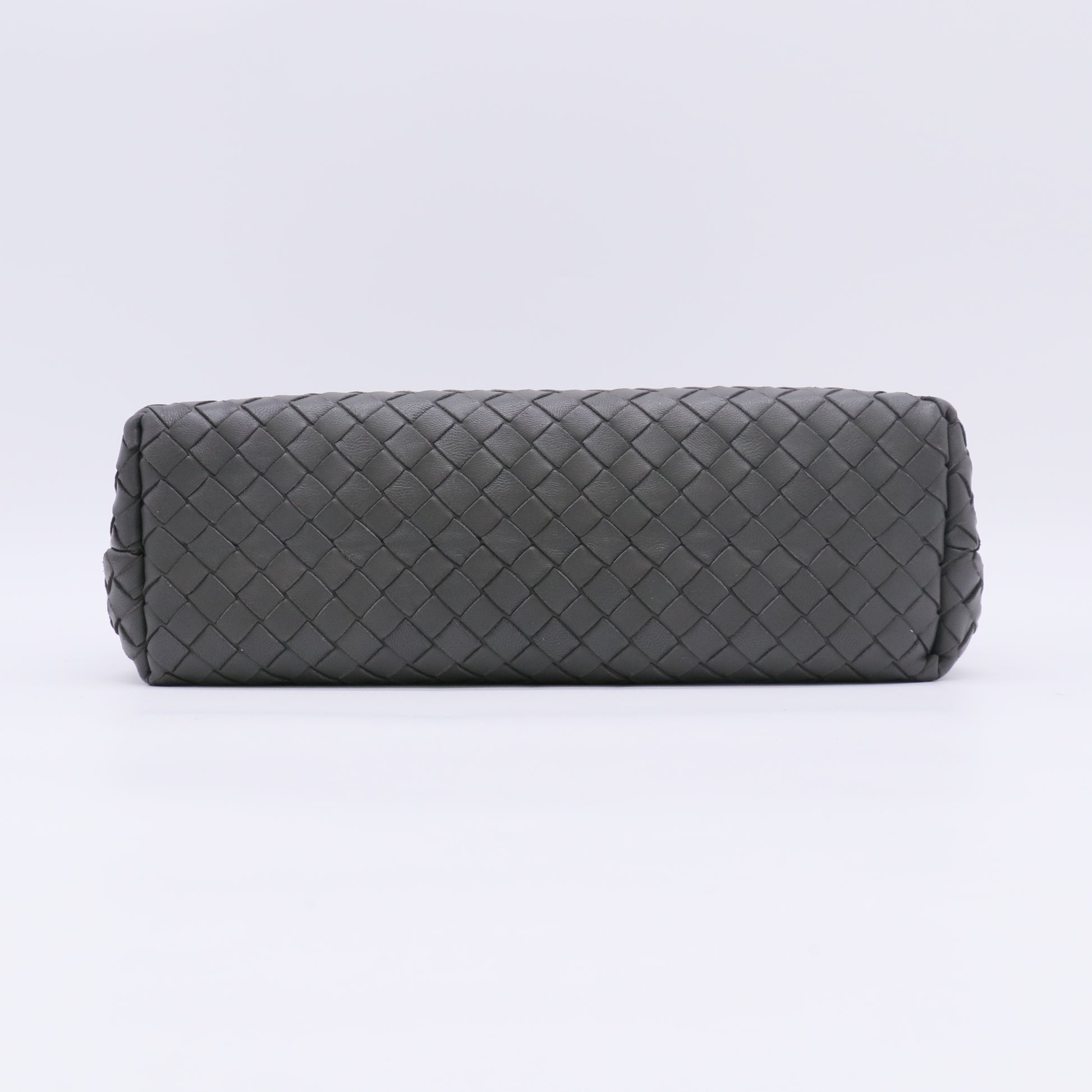 Dark Grey Intrecciato Leather Crossbody Bag B23523