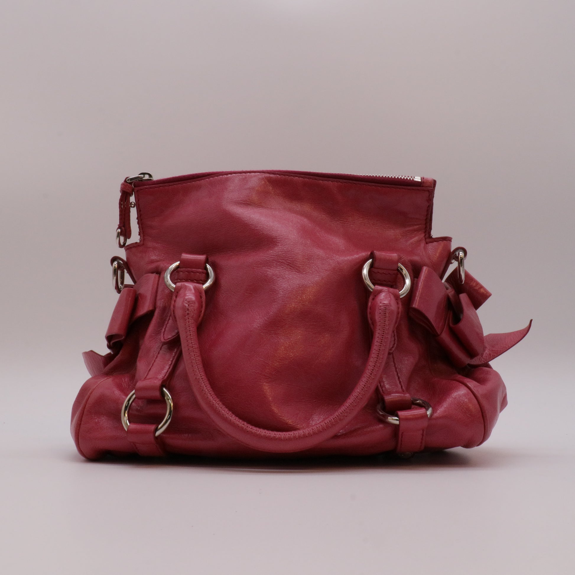 Vitello Lux Mini Bow Bag Loto twins
