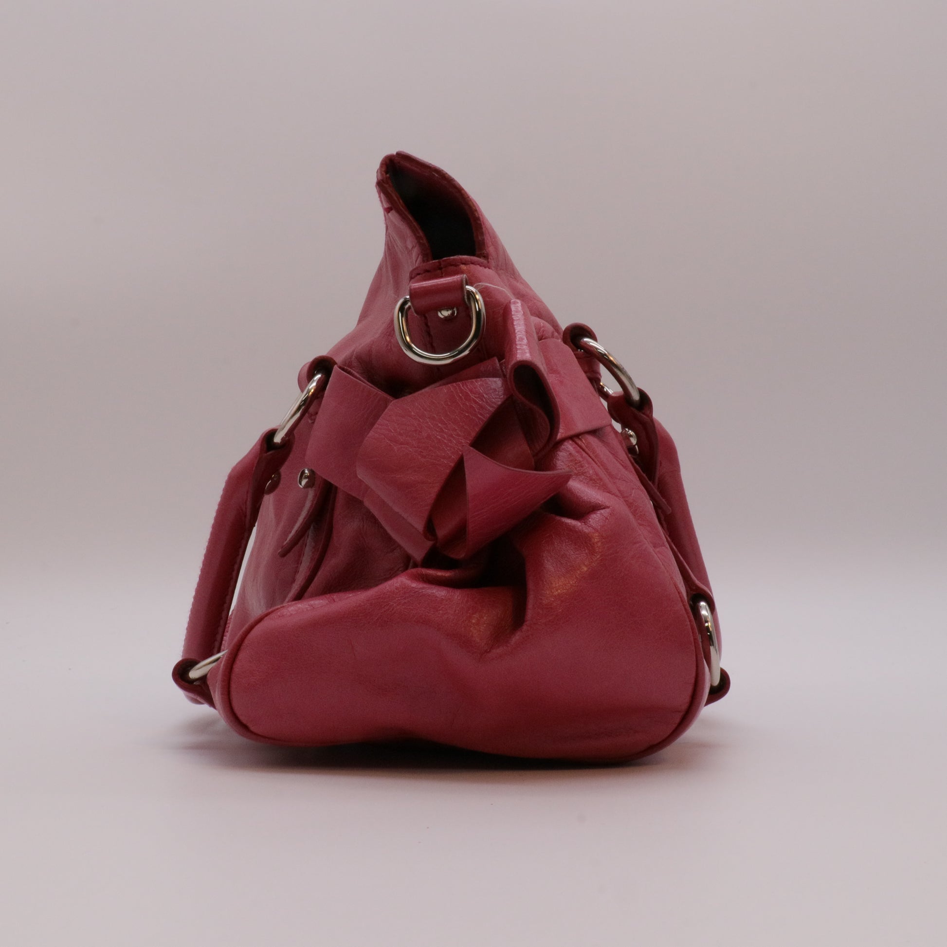 Vitello Lux Mini Bow Bag Loto twins