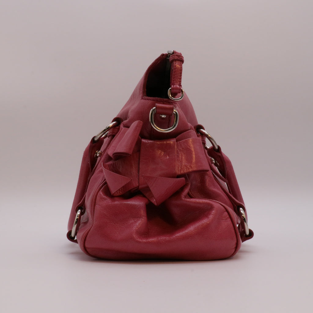 Vitello Lux Mini Bow Bag Loto twins