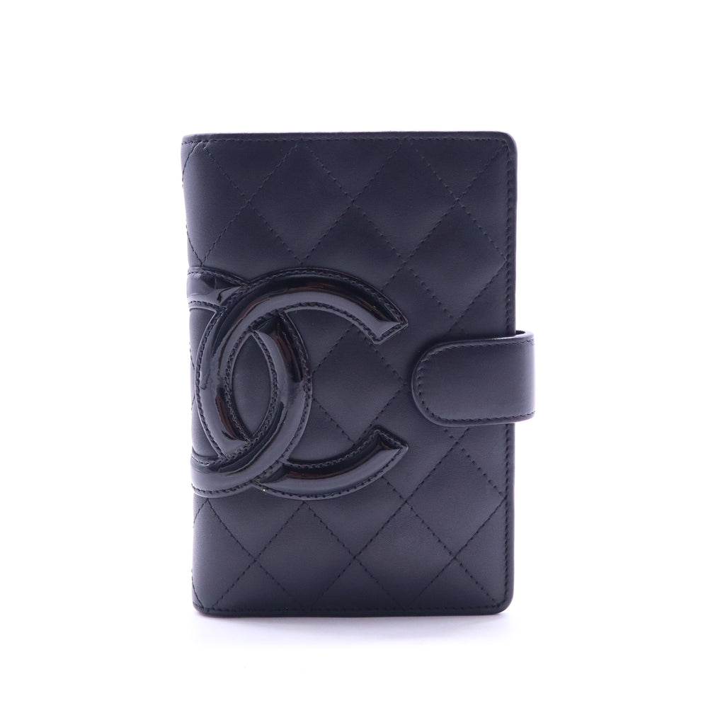 Chanel Calfskin Cambon Zipped Pocket Wallet Black W20943