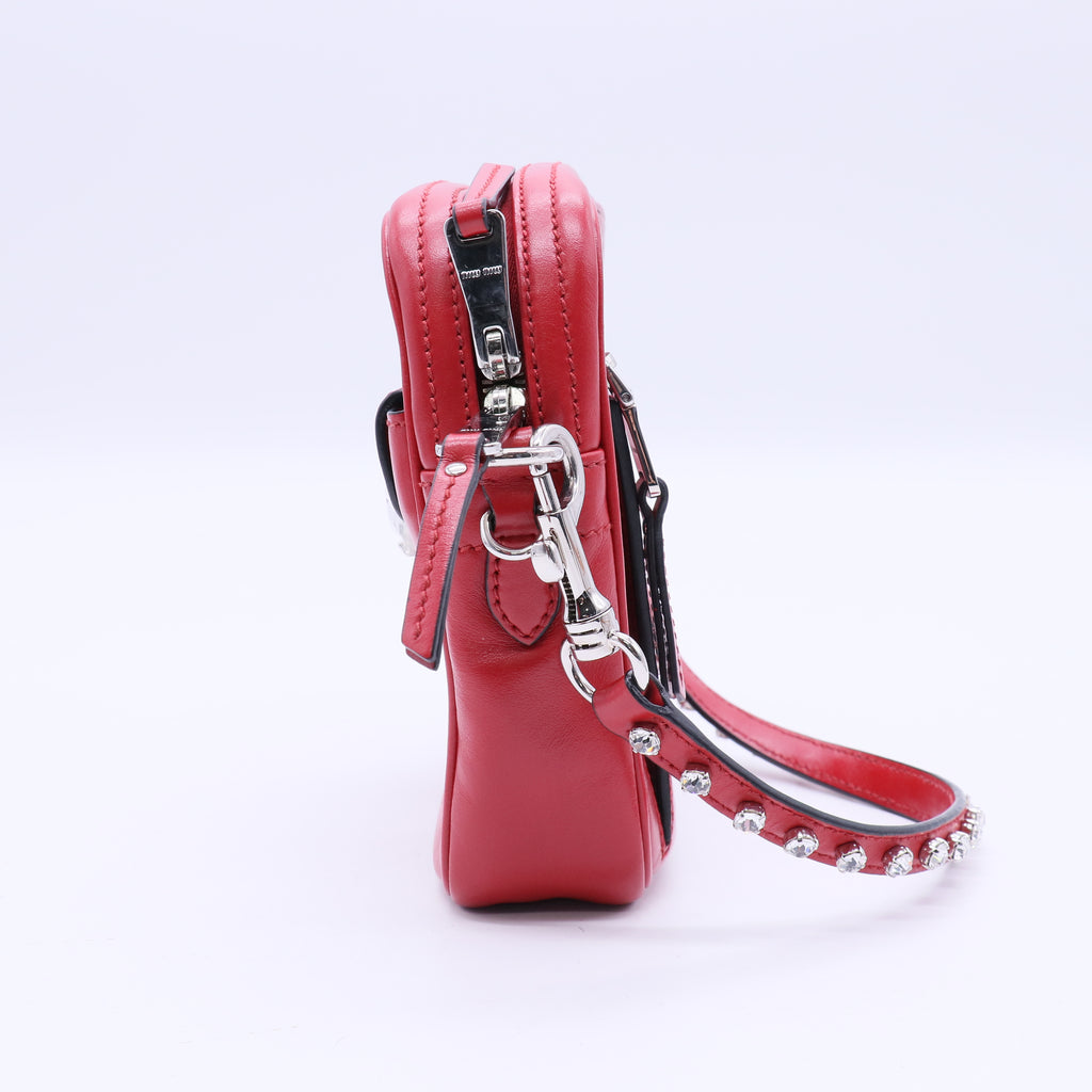 Miu Miu Leather Crossbody Bag  B21332