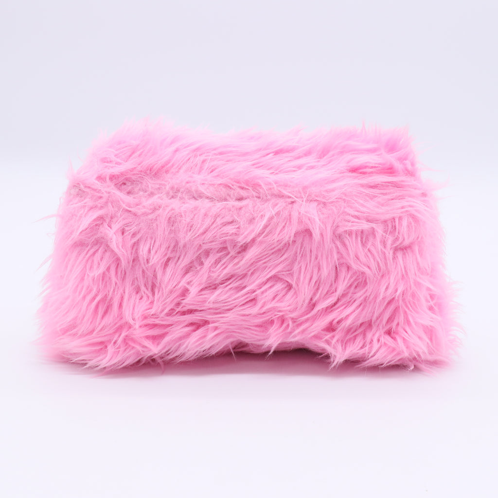 Faux Fur Small Downtown Shoulder Bag Pink Twins