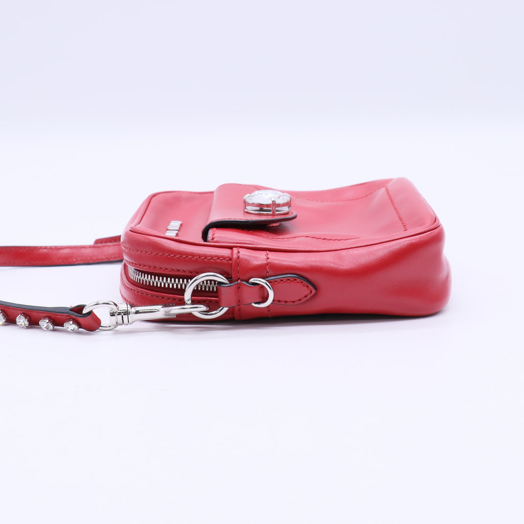 Miu Miu Leather Crossbody Bag  B21332