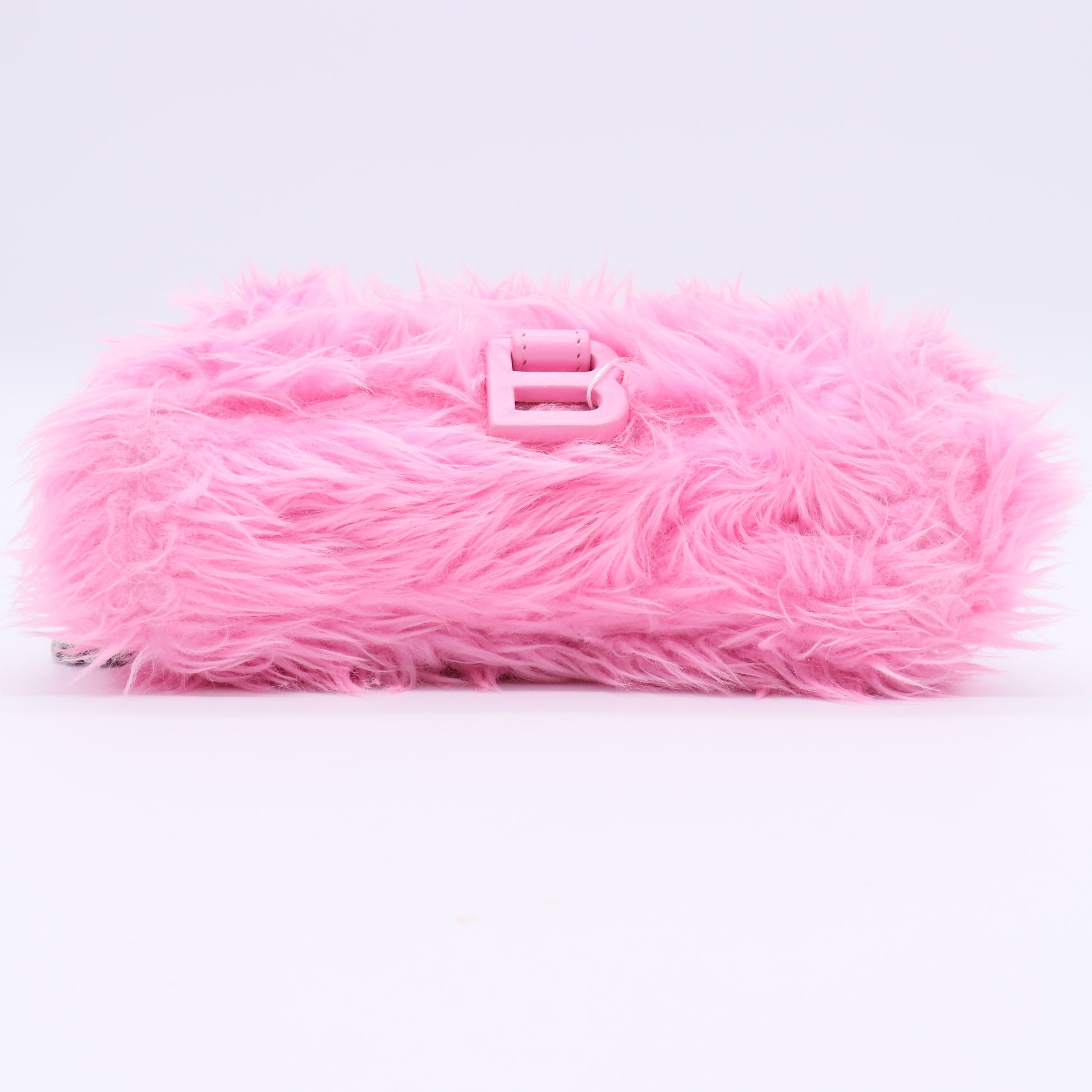 Faux Fur Small Downtown Shoulder Bag Pink Twins