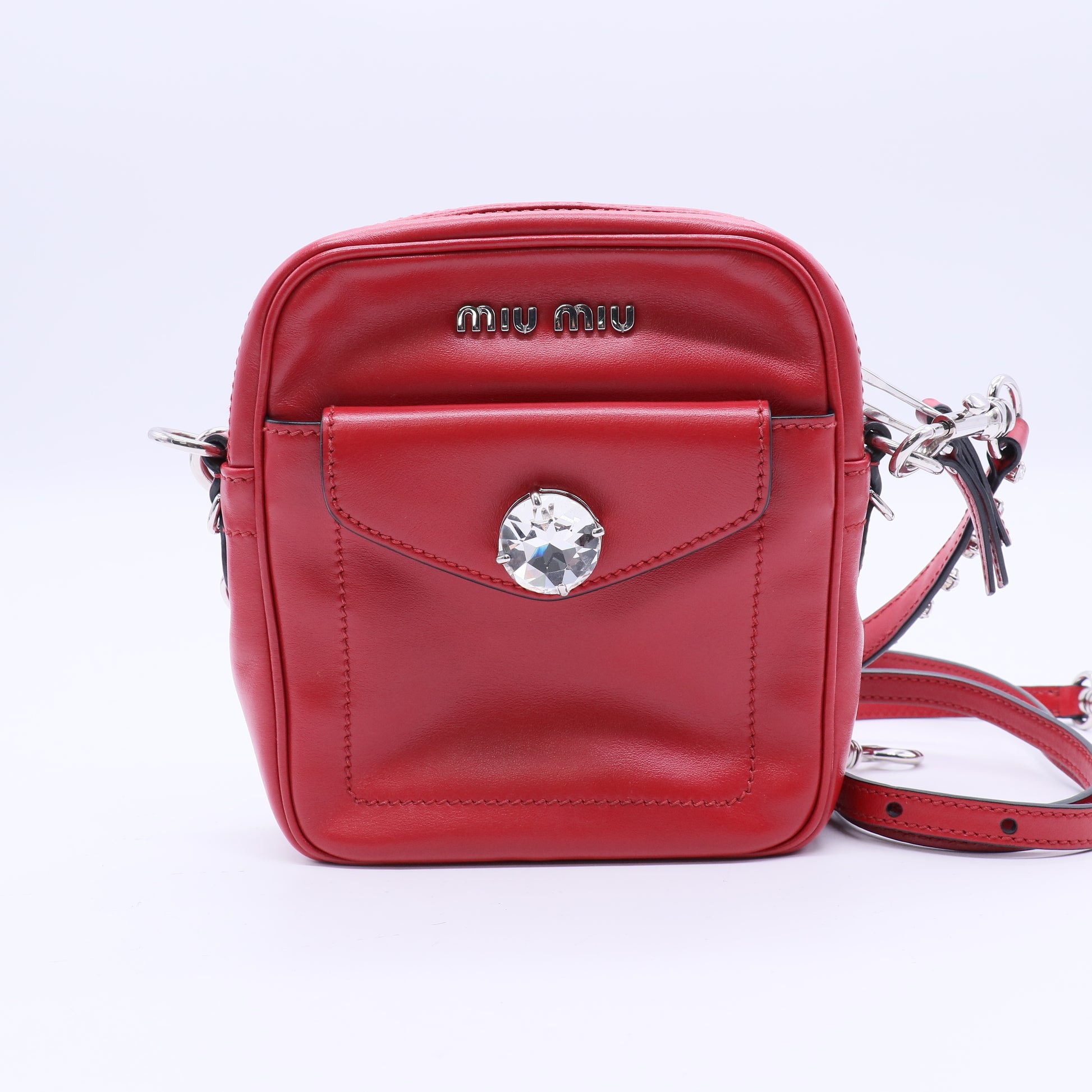 Miu Miu Leather Crossbody Bag  B21332